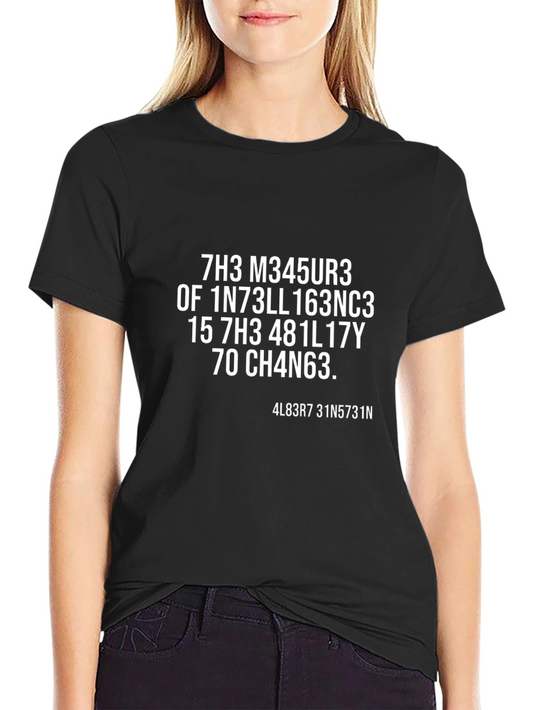 Humorous Leet Speak T-Shirt - The Measure of Intelligence