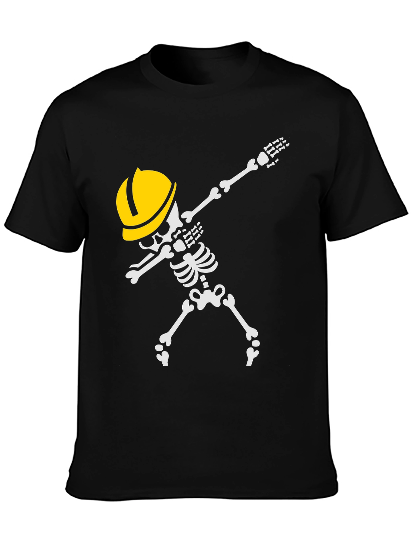 Construction Skeleton Dabbing T-Shirt
