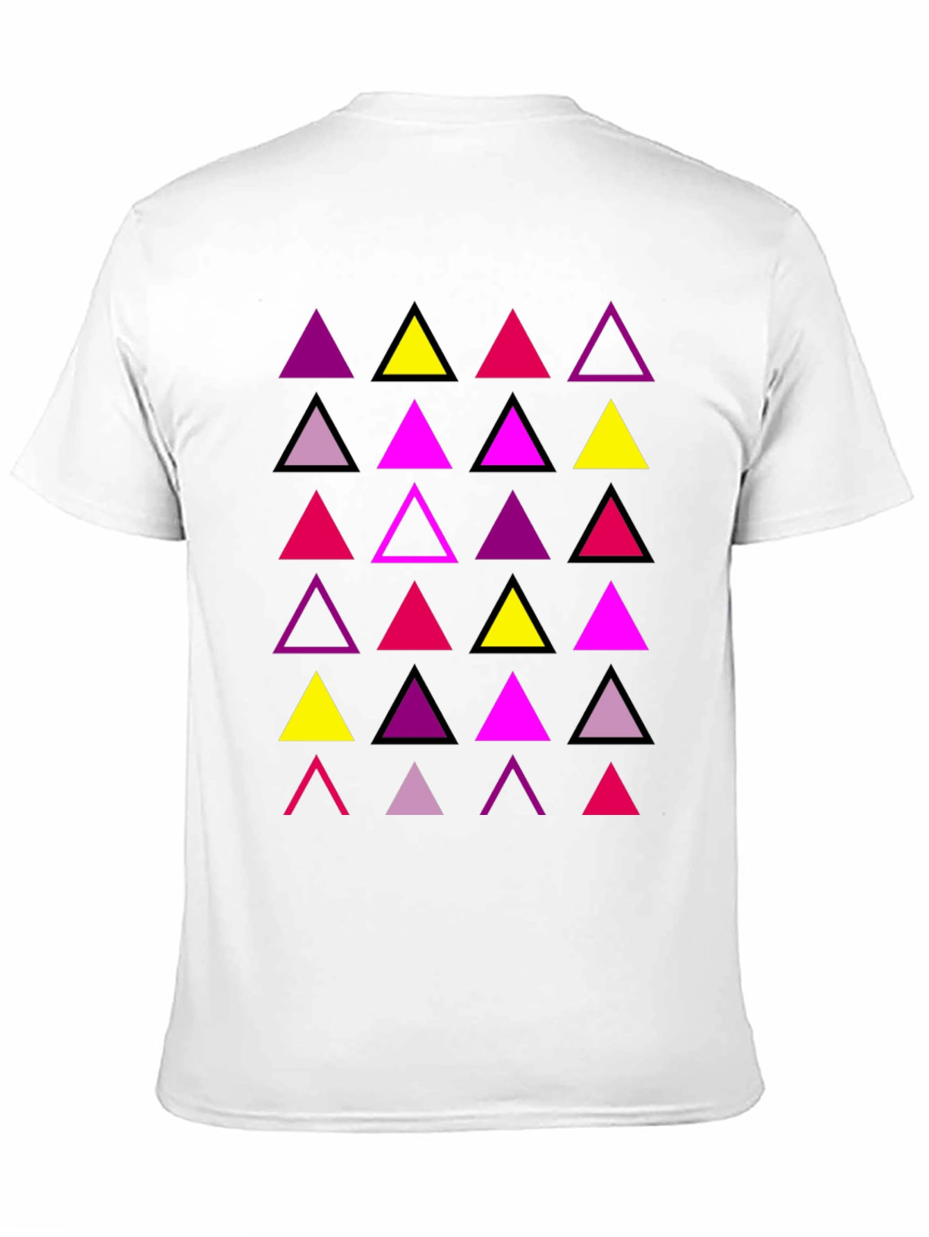 Geometric Triangle Print Mens T-Shirt