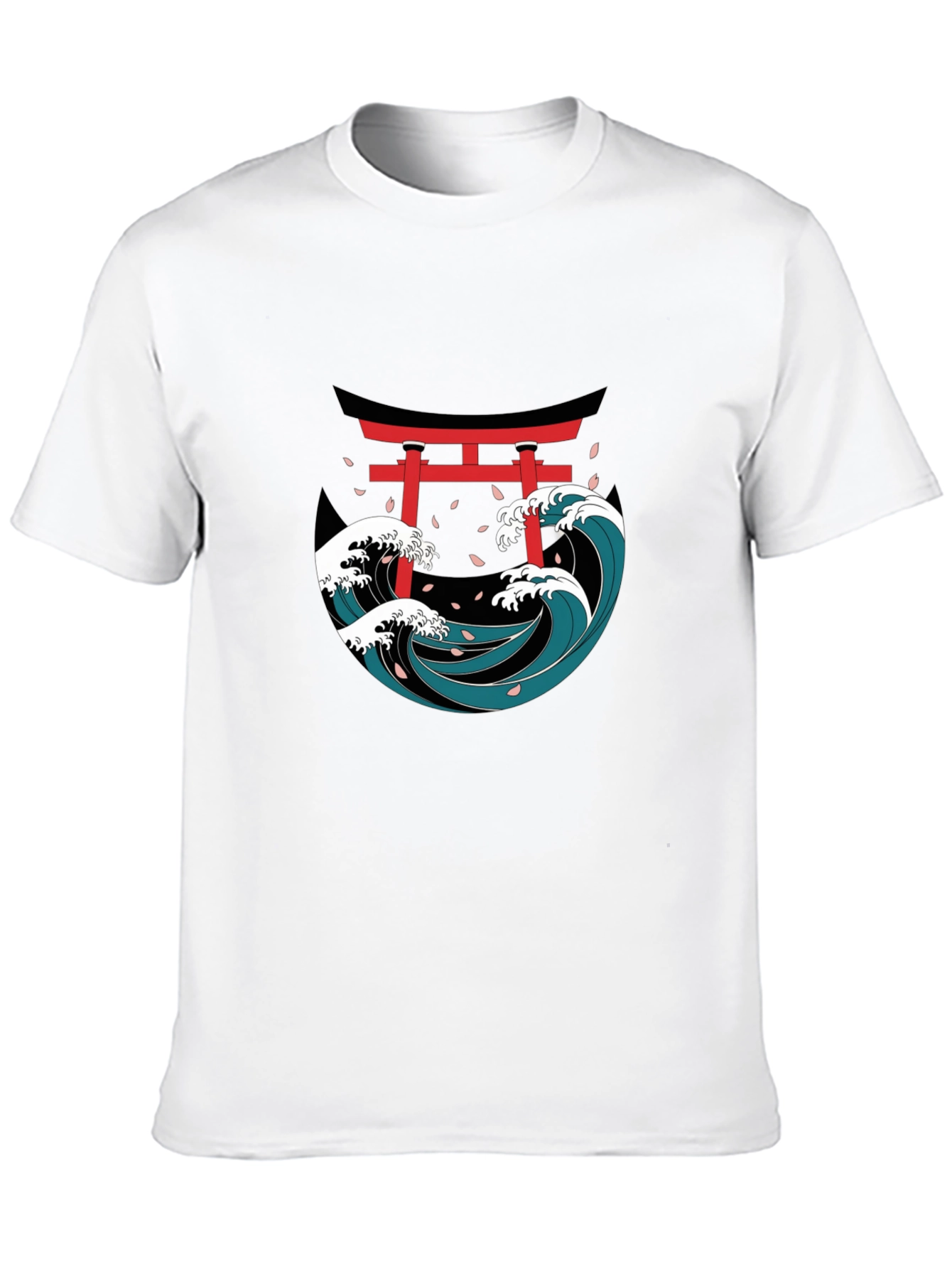 Japanese Wave Torii Gate Graphic Tee