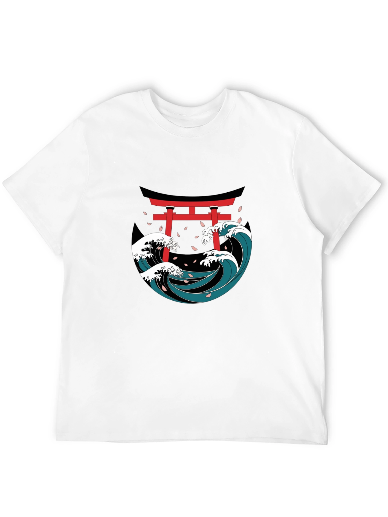 Japanese Wave Torii Gate Graphic Tee