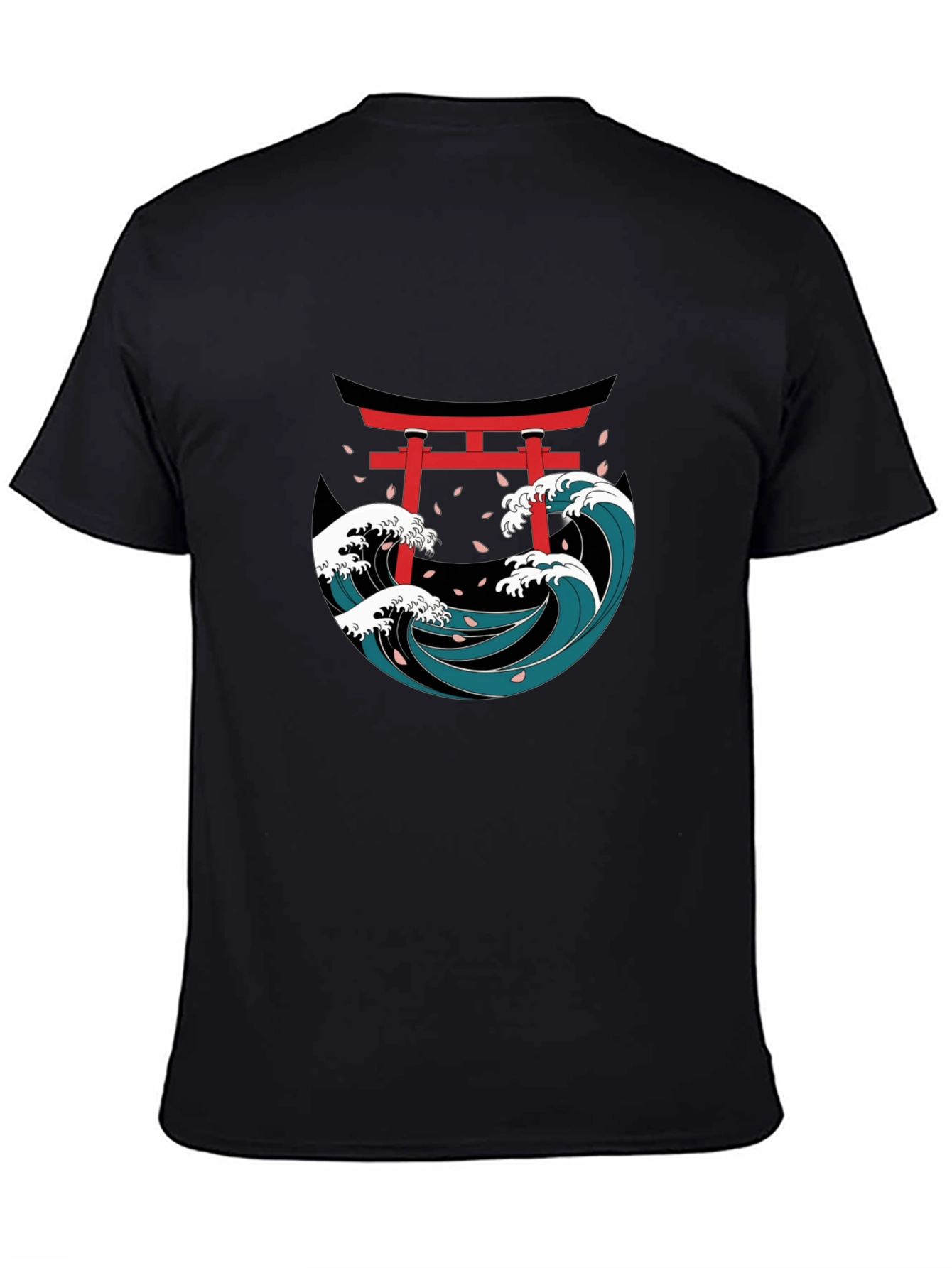 Japanese Wave Torii Gate Graphic Tee