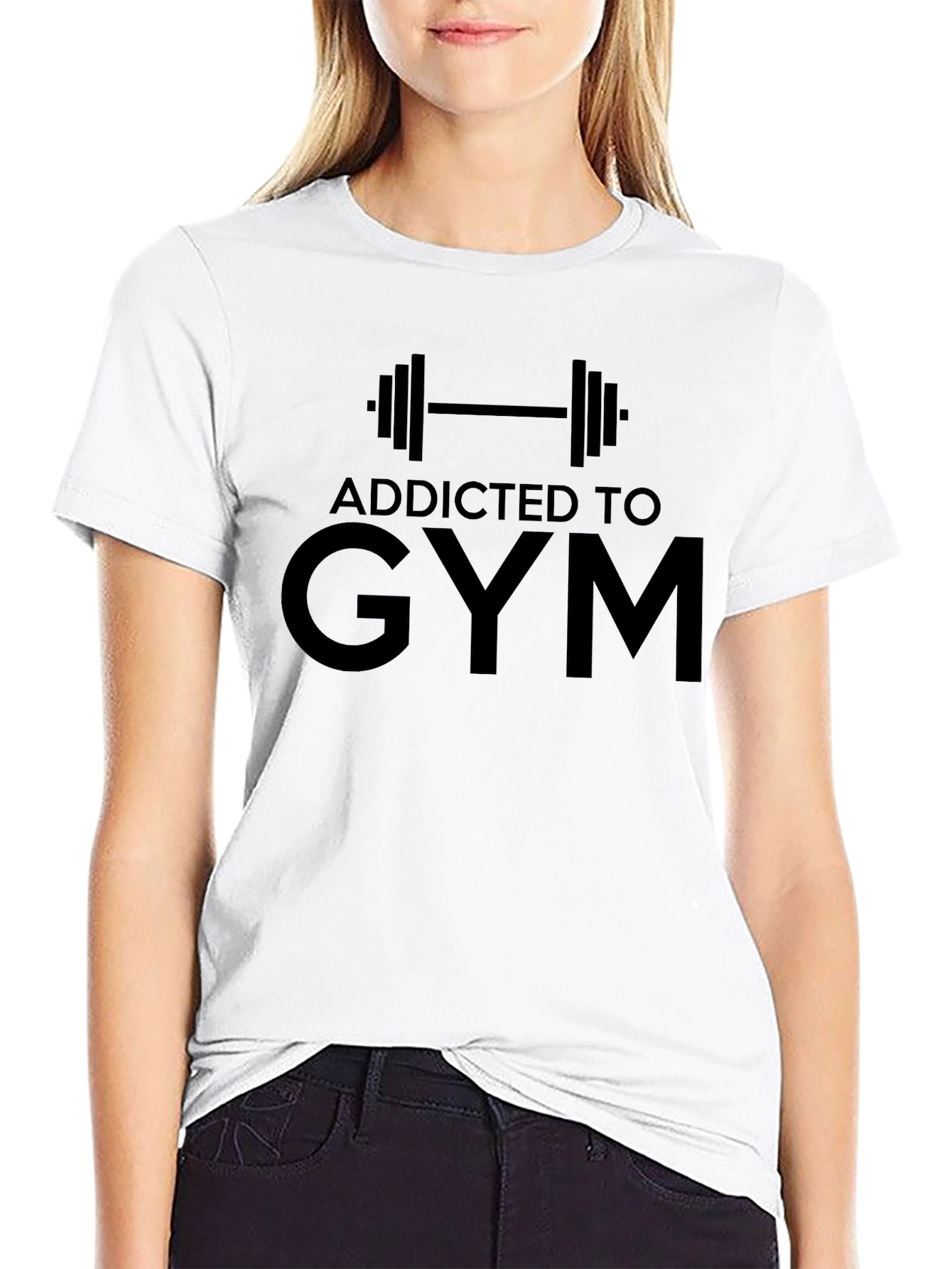 Addicted to Gym Black T-Shirt