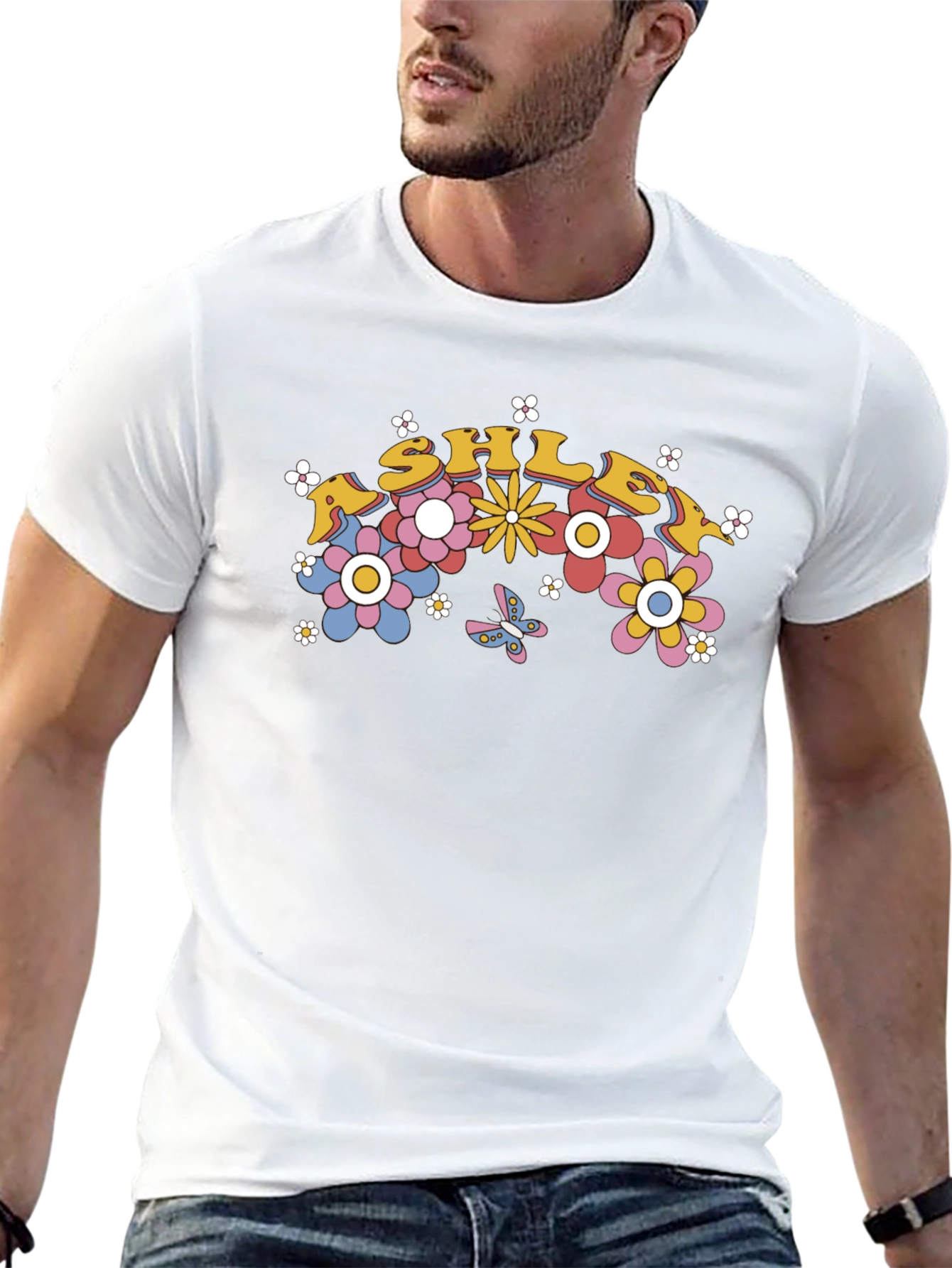 Ashley Floral Rainbow T-Shirt