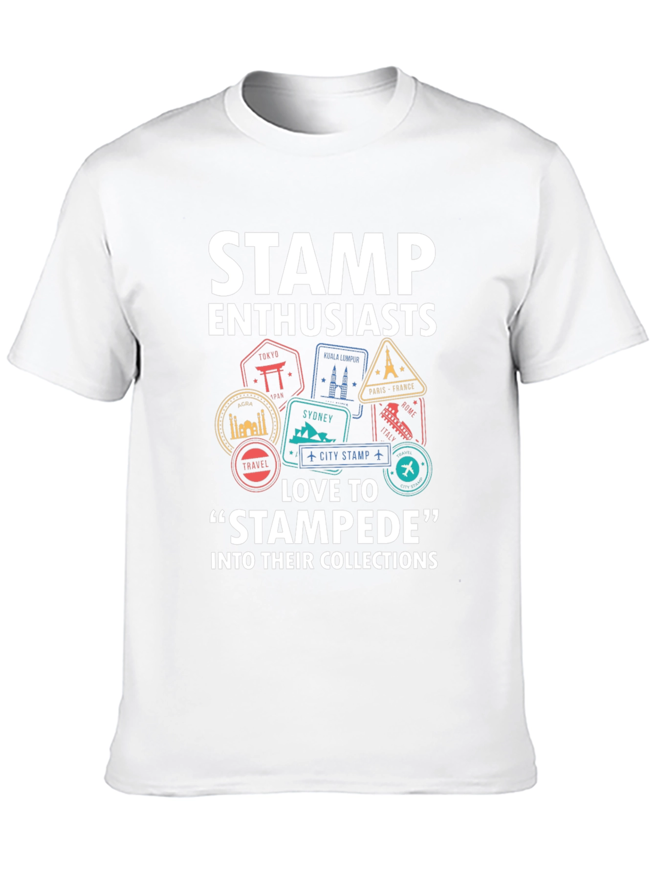 Stamp Enthusiast Travel Stamp T-Shirt