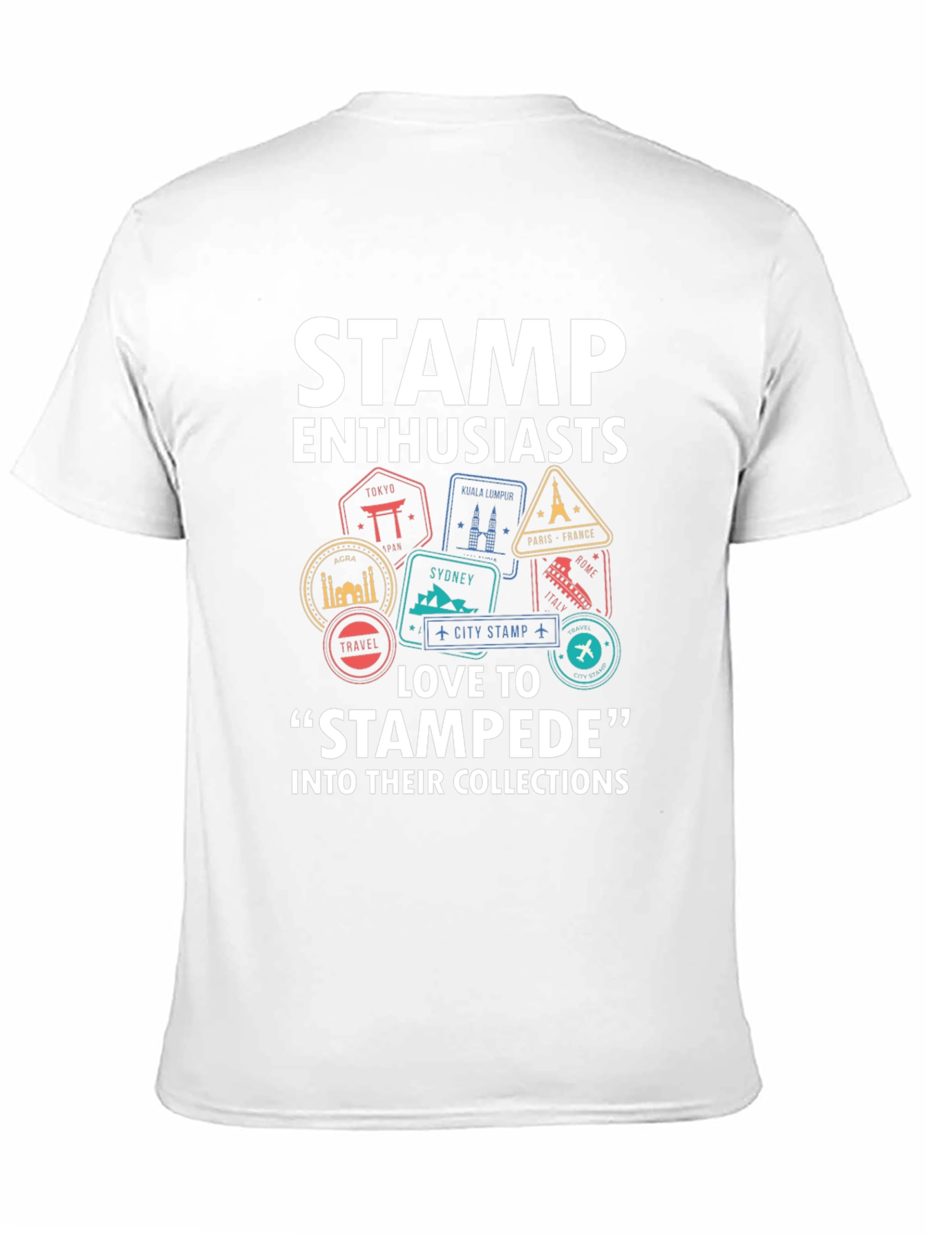Stamp Enthusiast Travel Stamp T-Shirt