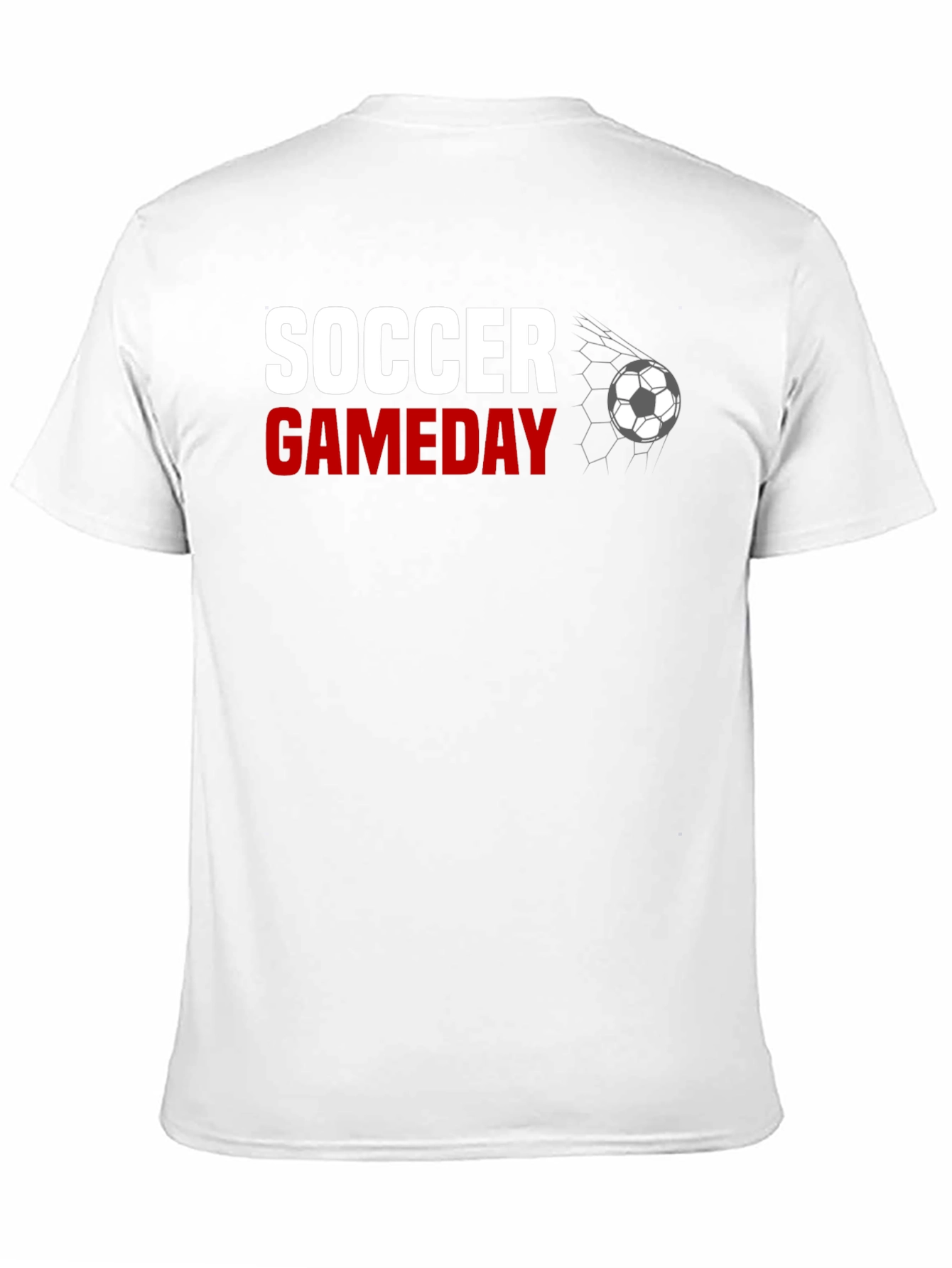 Soccer Gameday Graphic Tee - Black Cotton T-Shirt