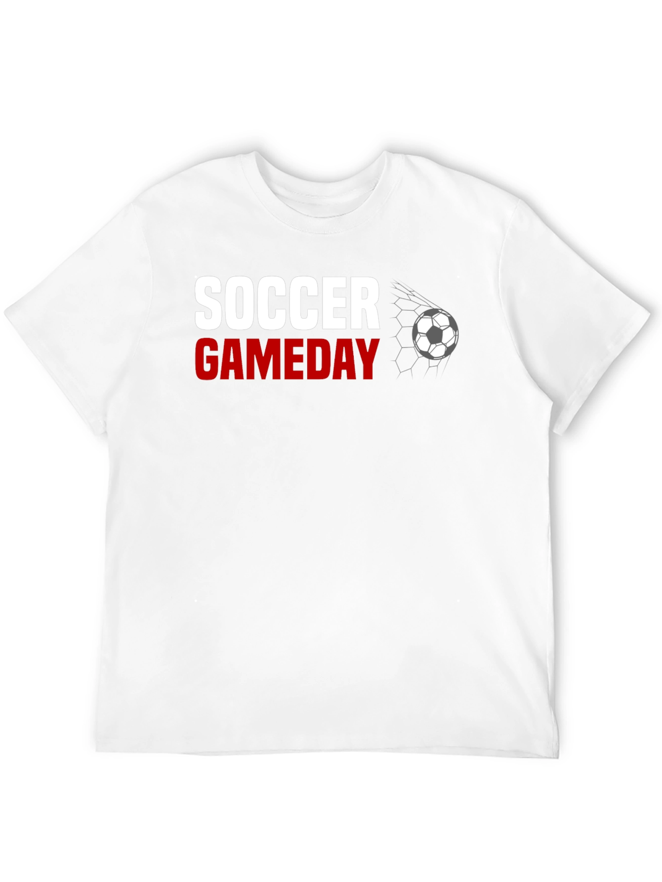 Soccer Gameday Graphic Tee - Black Cotton T-Shirt