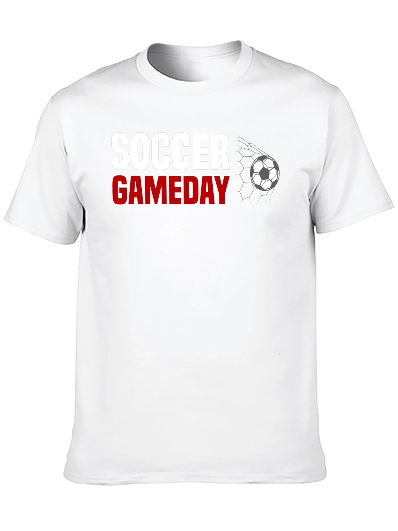 Soccer Gameday Graphic Tee - Black Cotton T-Shirt