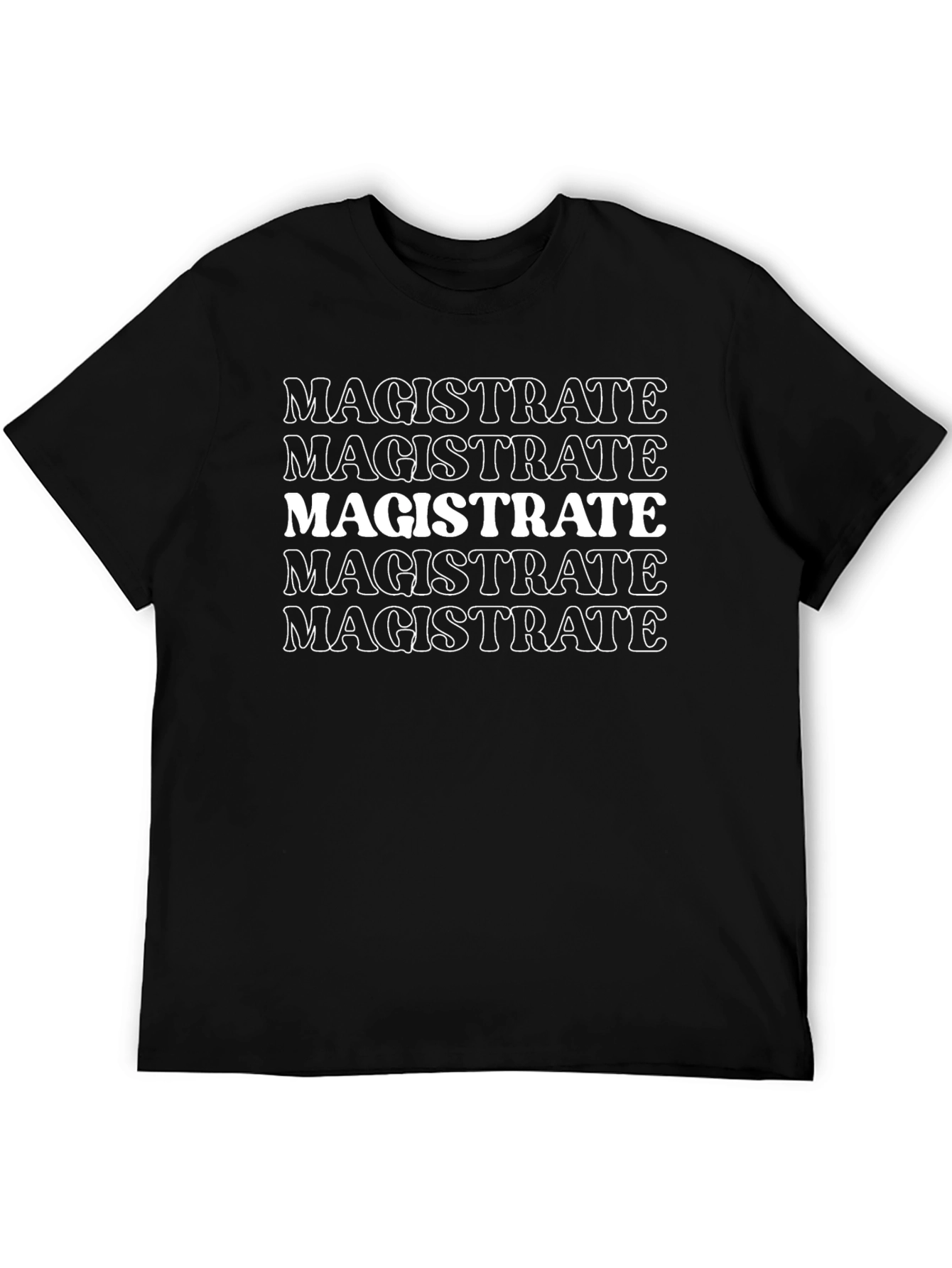 Magistrate Graphic T-Shirt - Bold Text Design