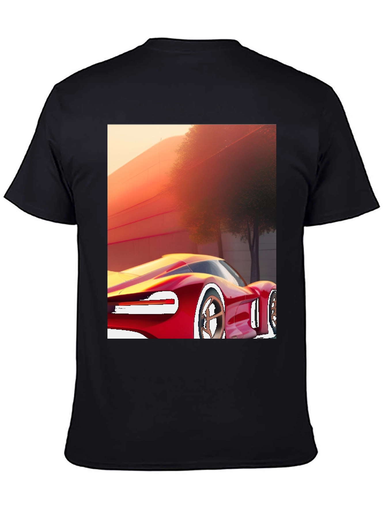 Sleek Car Graphic Tee - Modern Style