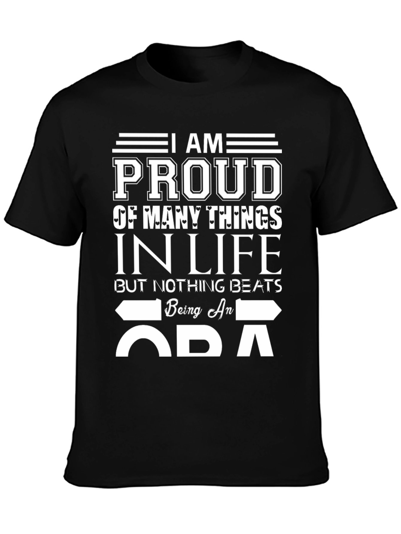 Proud ADA T-Shirt - Black Cotton Blend