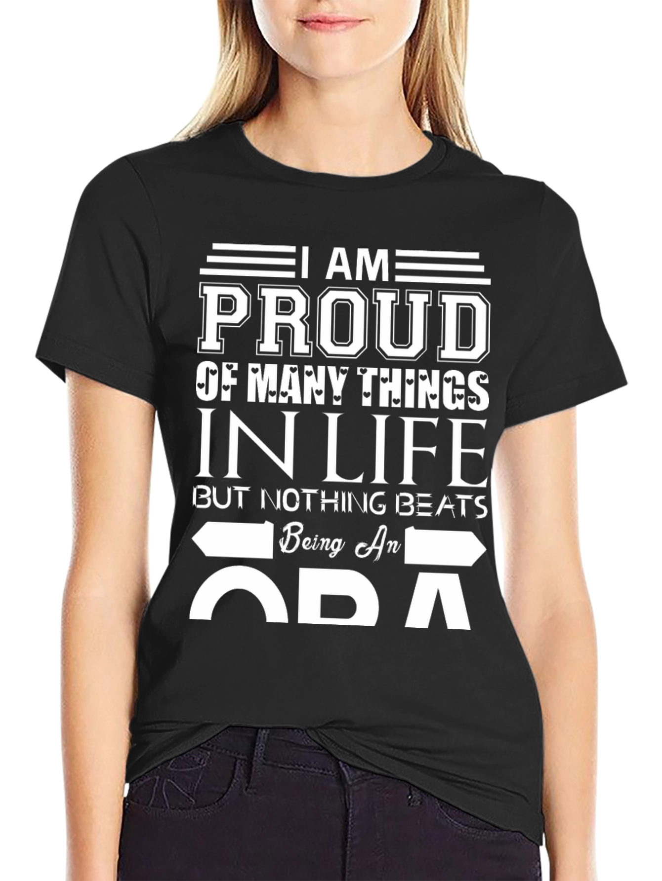 Proud ADA T-Shirt - Black Cotton Blend