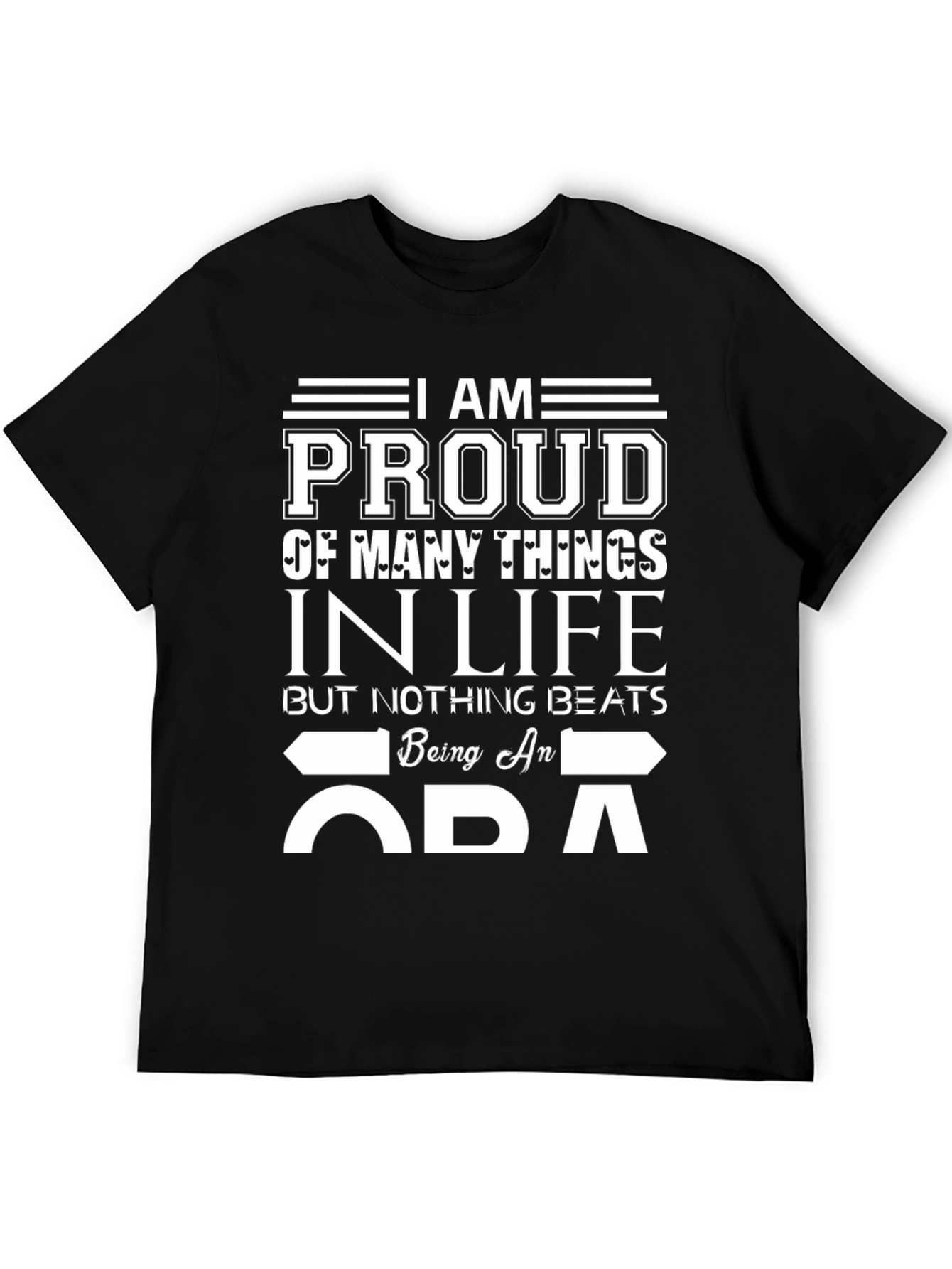 Proud ADA T-Shirt - Black Cotton Blend
