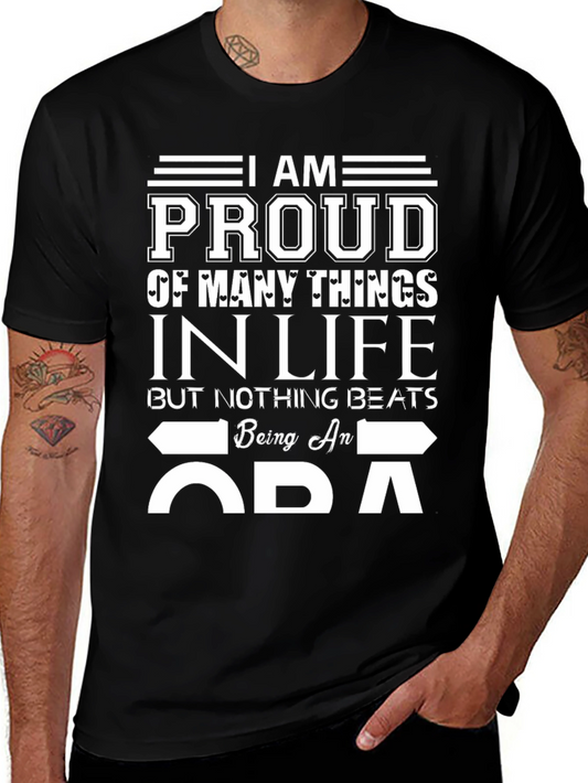 Proud ADA T-Shirt - Black Cotton Blend