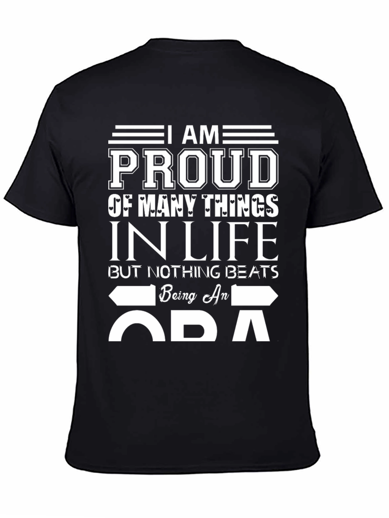 Proud ADA T-Shirt - Black Cotton Blend