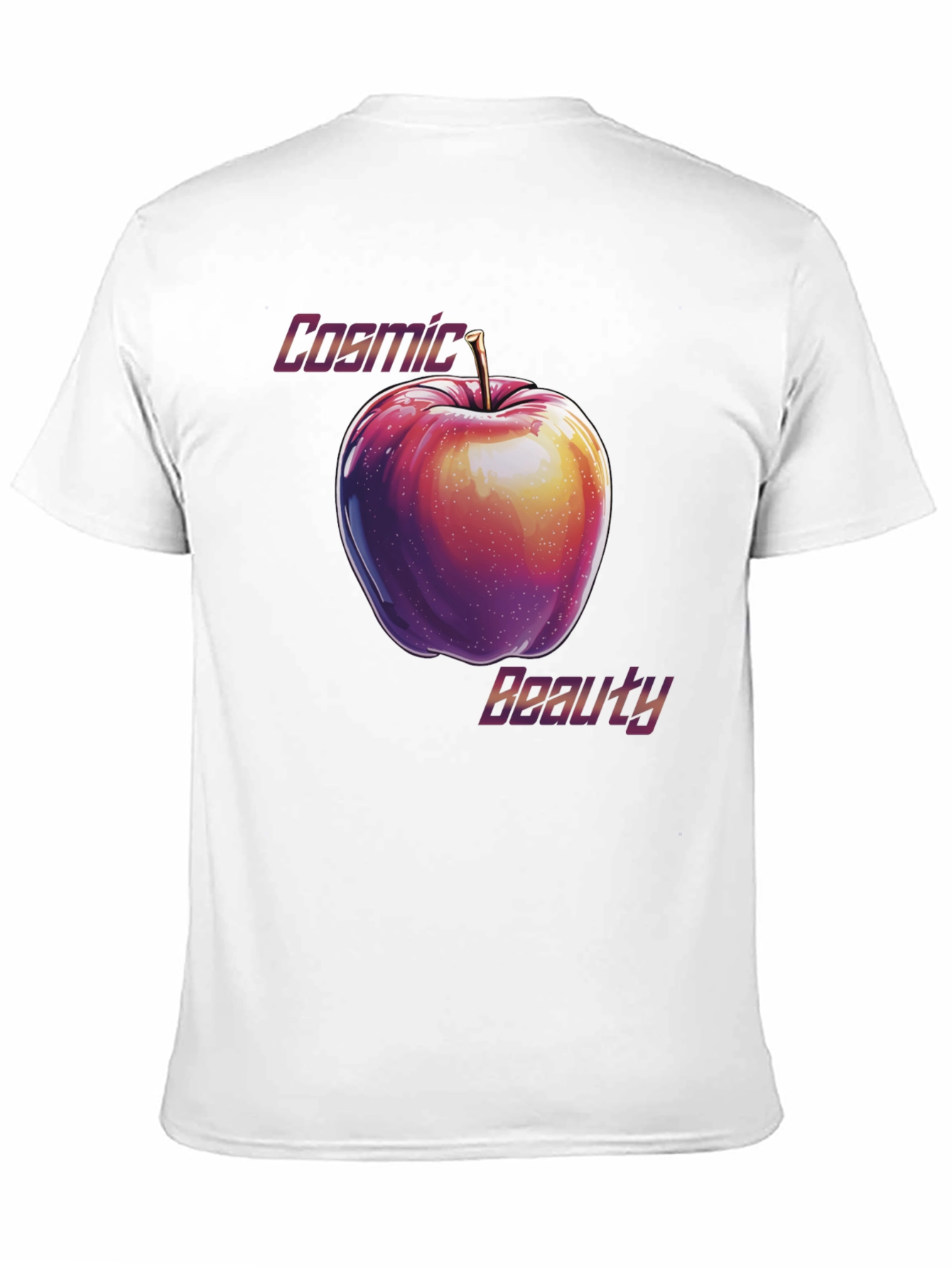 Cosmic Beauty Apple Graphic T-Shirt