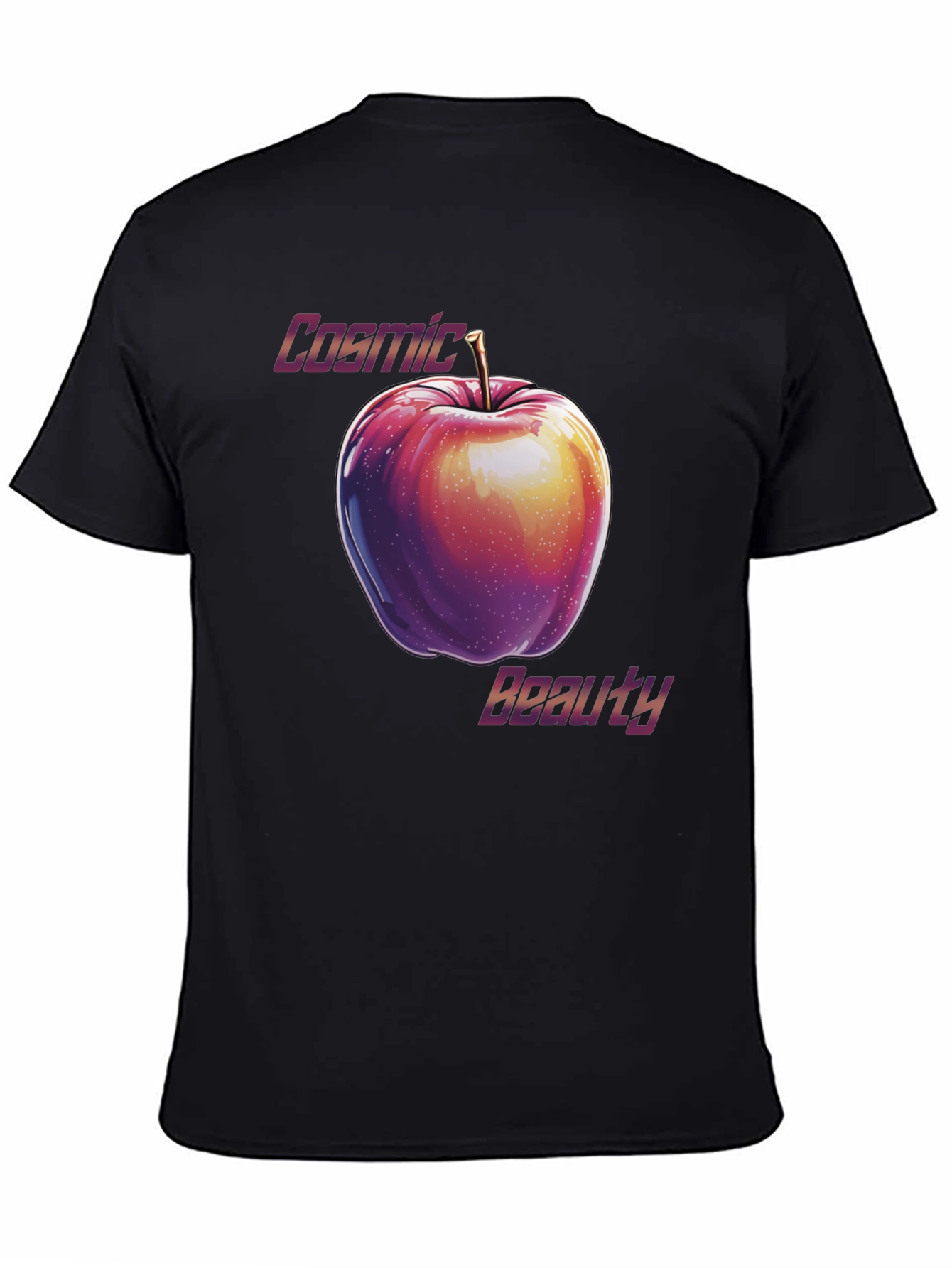 Cosmic Beauty Apple Graphic T-Shirt