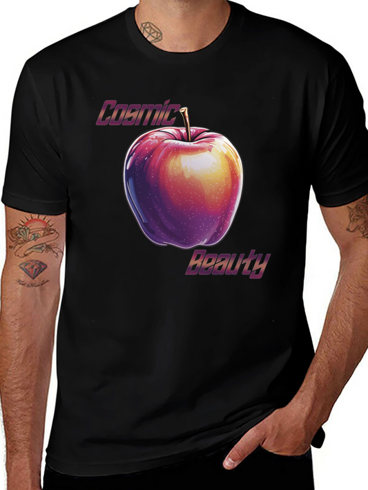 Cosmic Beauty Apple Graphic T-Shirt