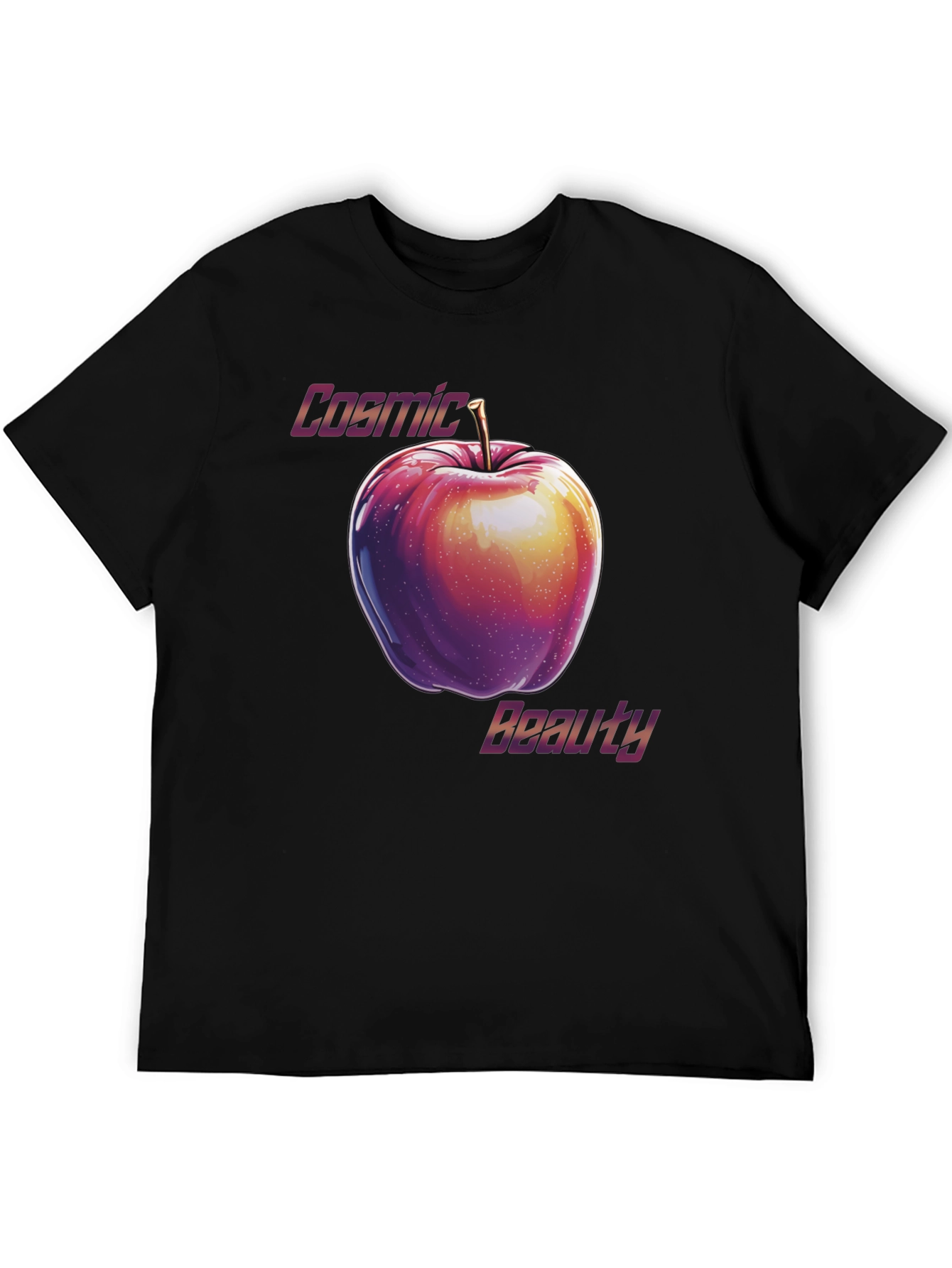 Cosmic Beauty Apple Graphic T-Shirt