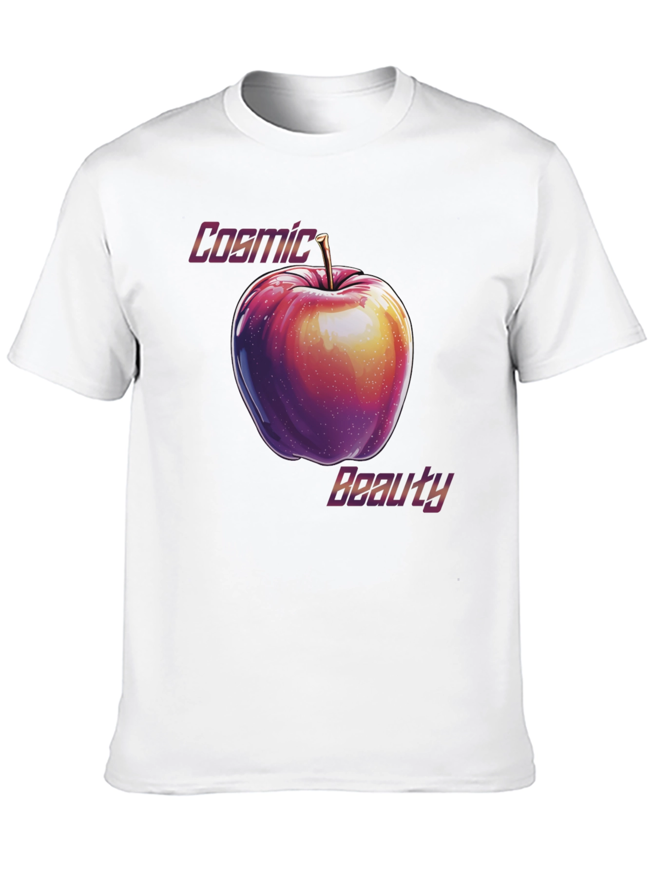 Cosmic Beauty Apple Graphic T-Shirt