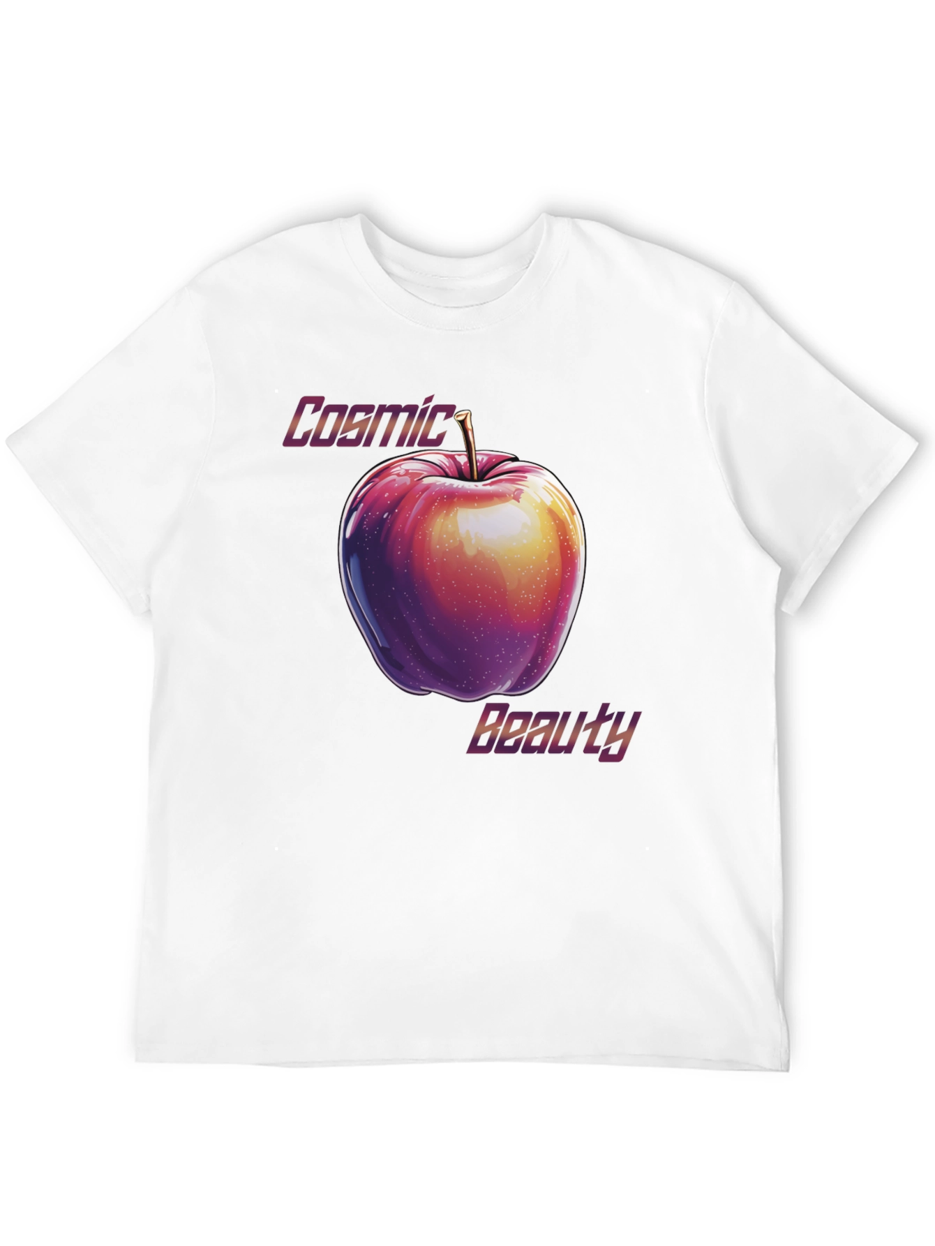 Cosmic Beauty Apple Graphic T-Shirt