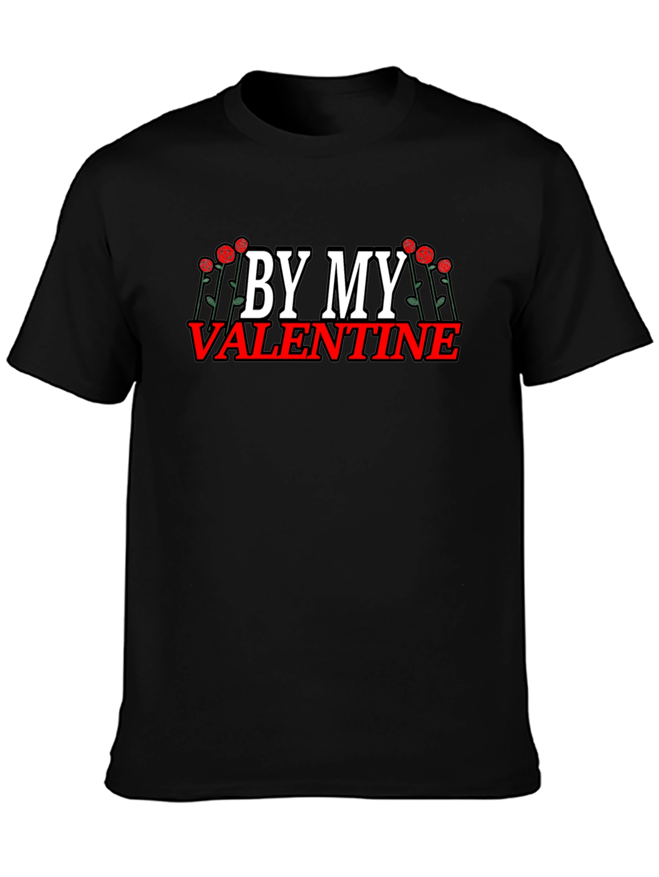 By My Valentine Graphic T-Shirt - Black