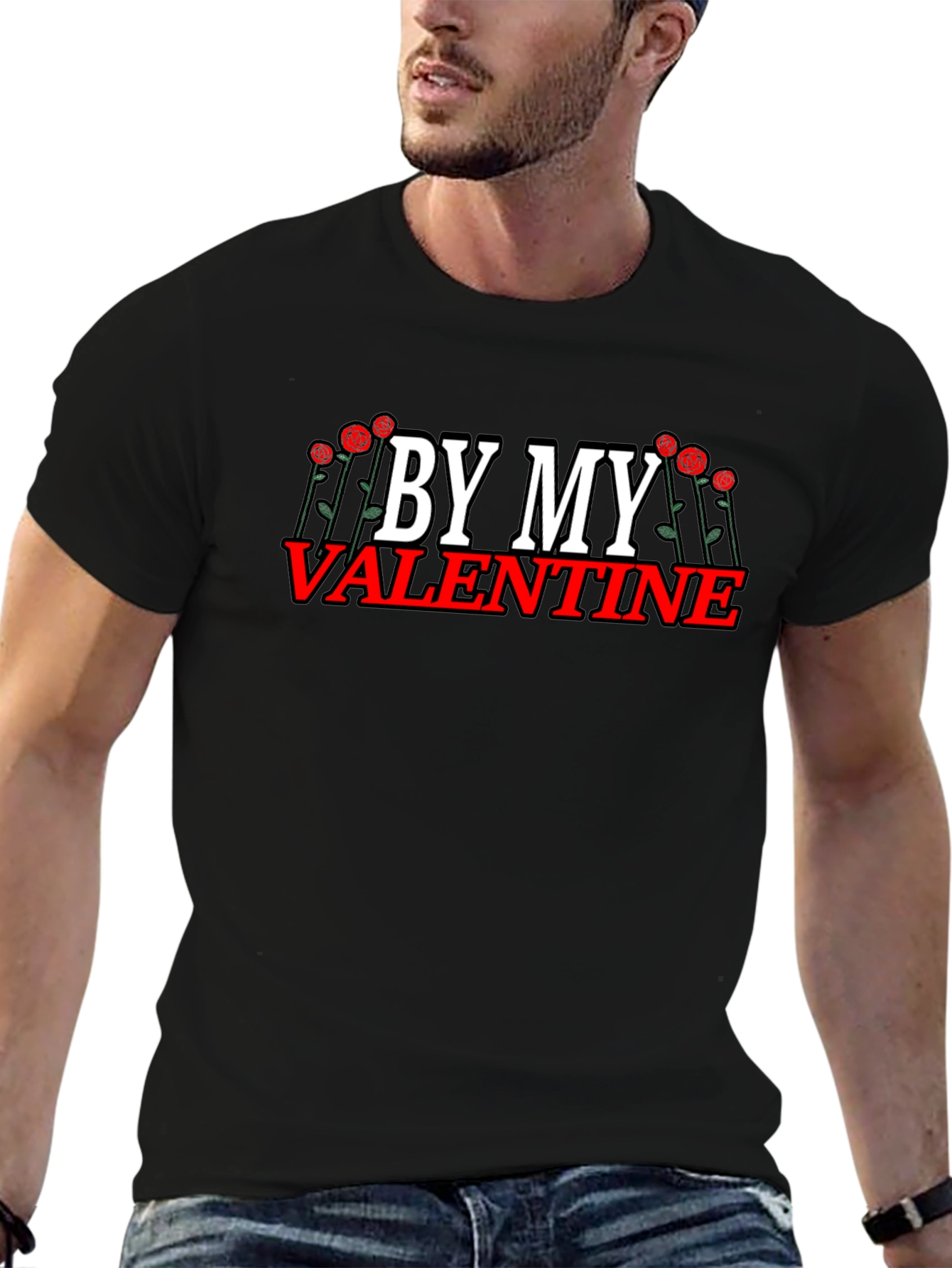 By My Valentine Graphic T-Shirt - Black