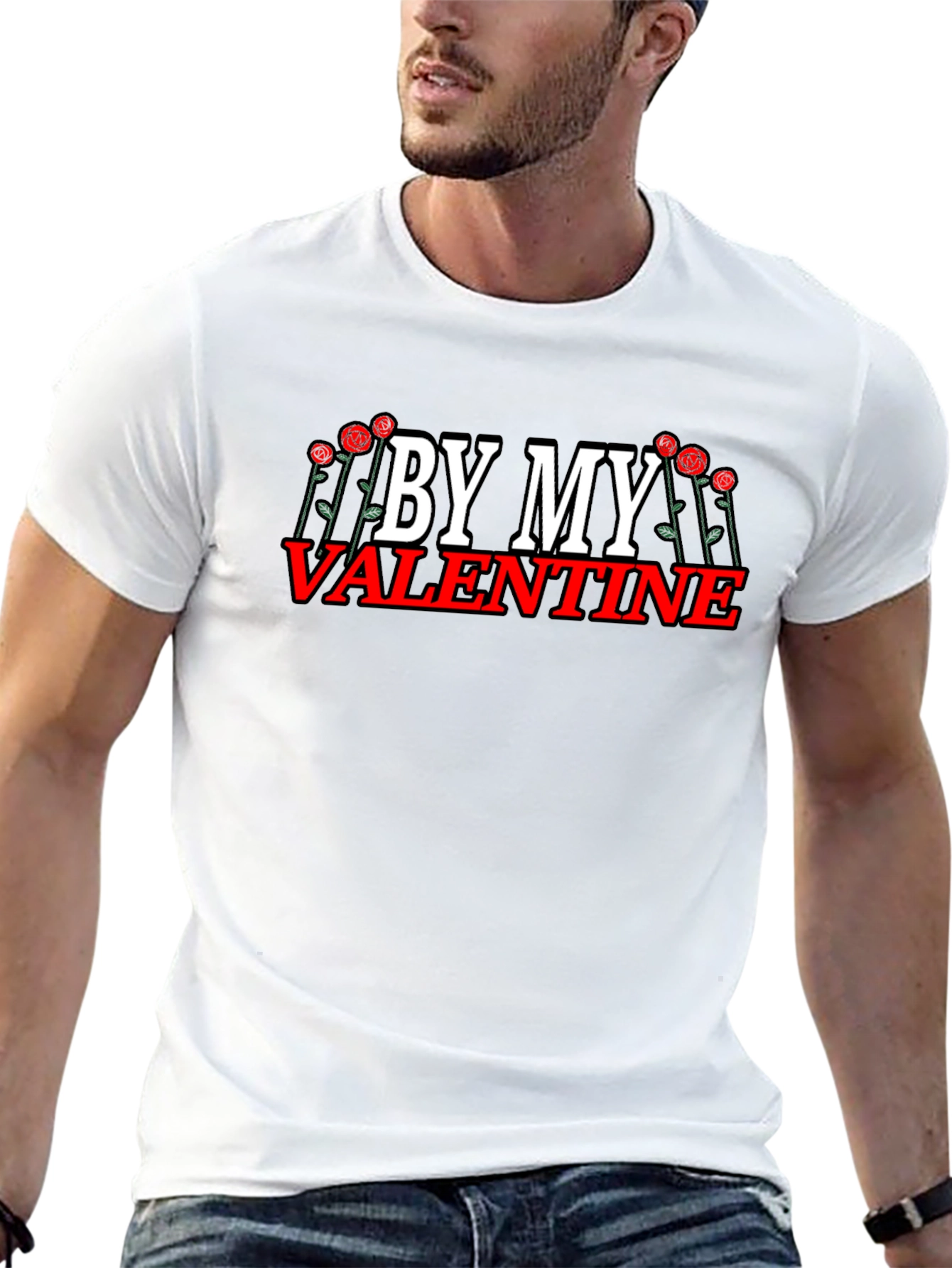 By My Valentine Graphic T-Shirt - Black