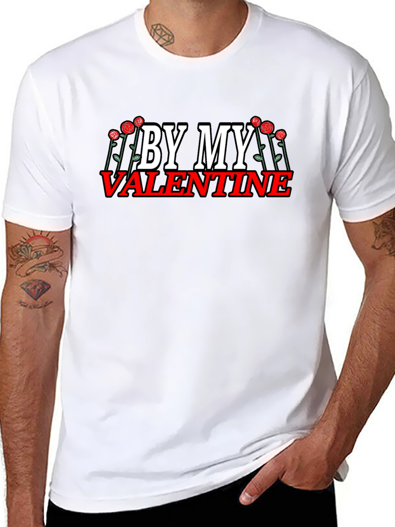 By My Valentine Graphic T-Shirt - Black