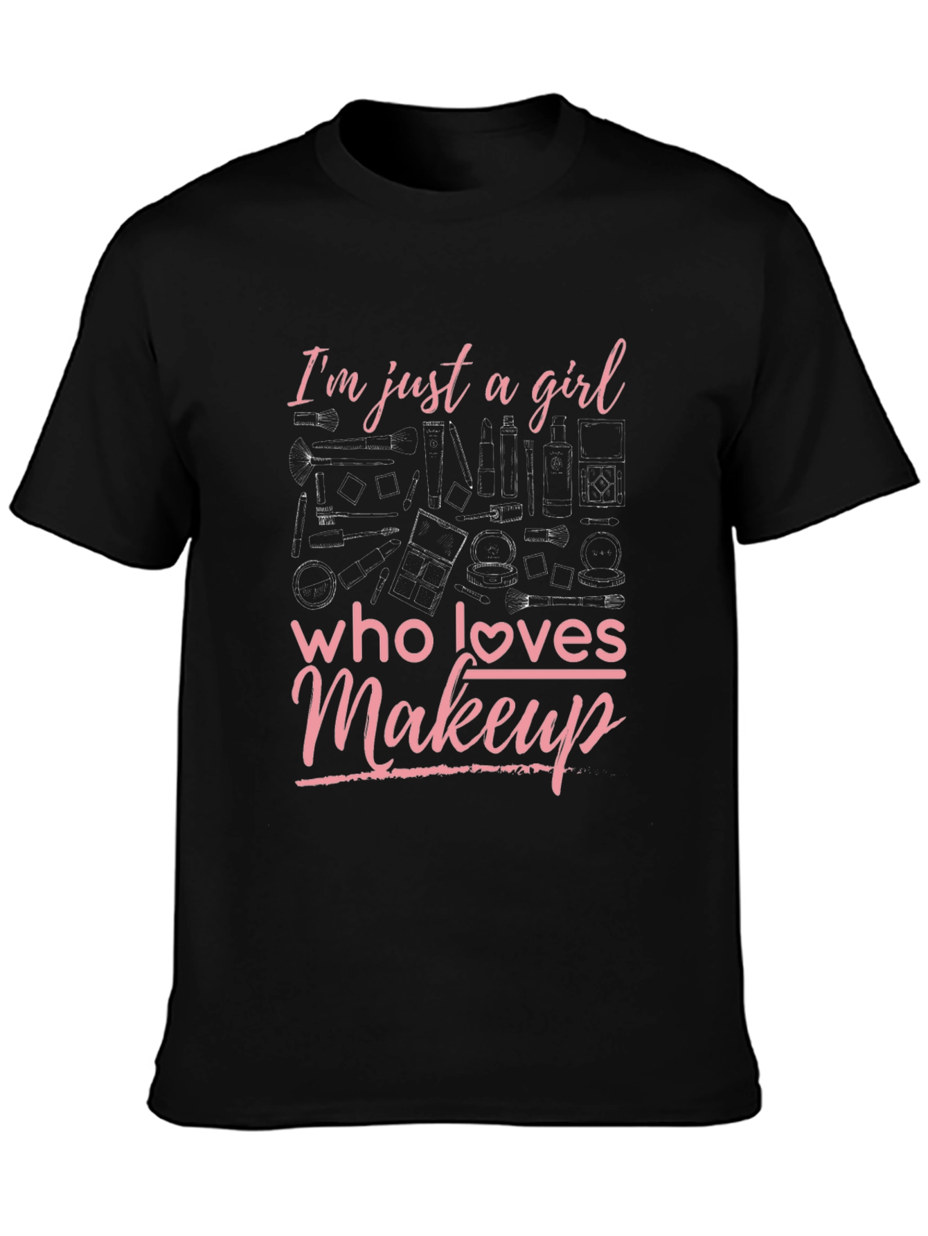 Makeup Lovers Tee - Girls Graphic T-Shirt
