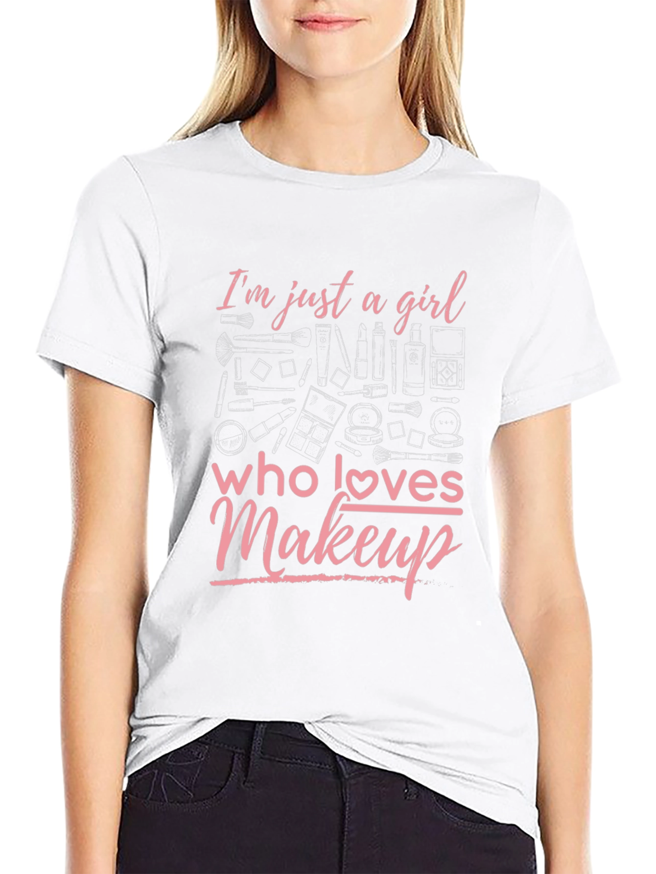 Makeup Lovers Tee - Girls Graphic T-Shirt