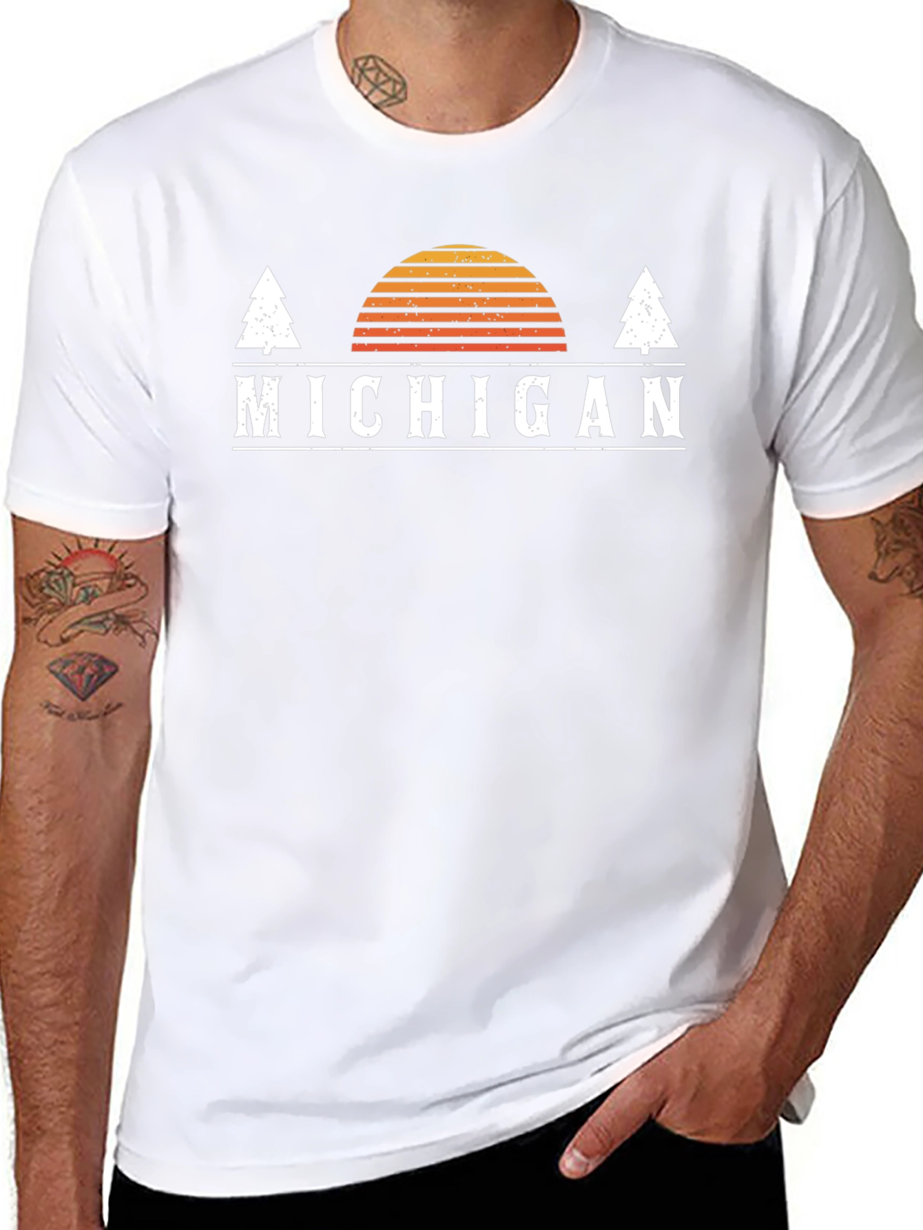 Michigan Retro Graphic T-Shirt
