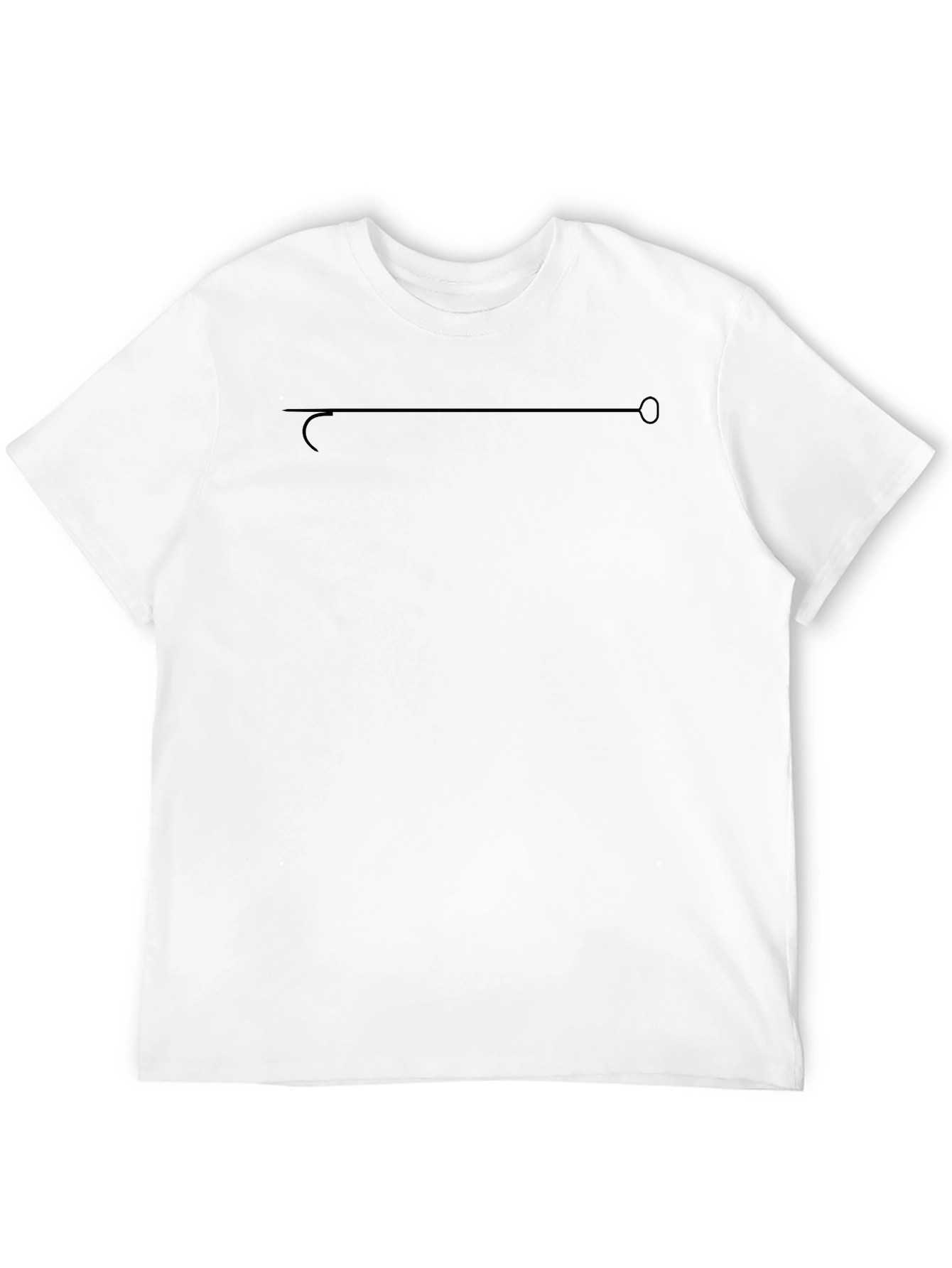 Minimalist Black T-Shirt - Simple Line Design