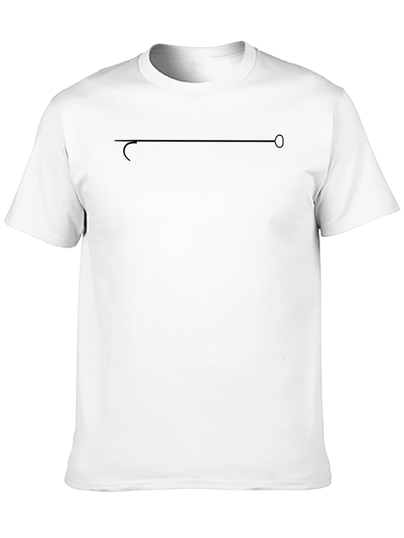 Minimalist Black T-Shirt - Simple Line Design
