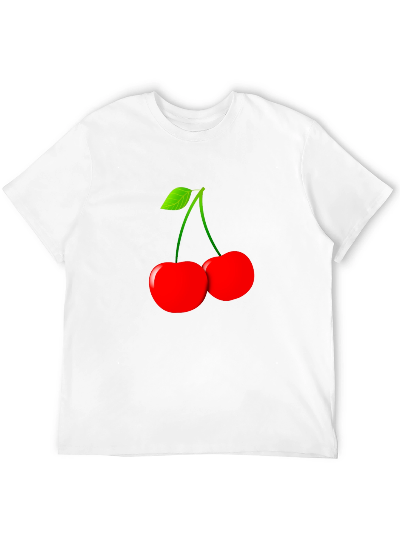 Black Cherry Graphic T-Shirt - Stylish Fruit Design