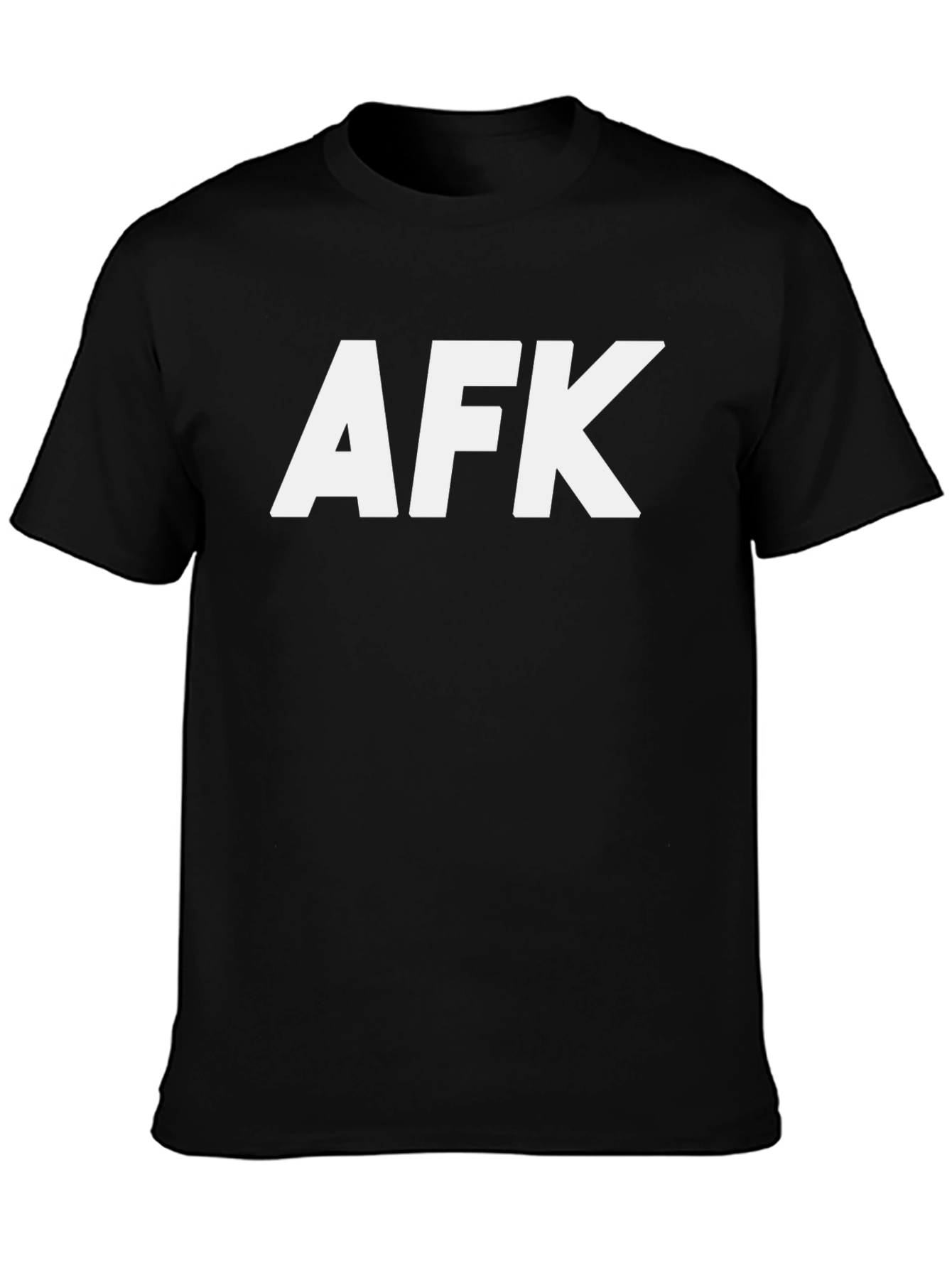 AFK Graphic T-Shirt - Black Cotton Tee