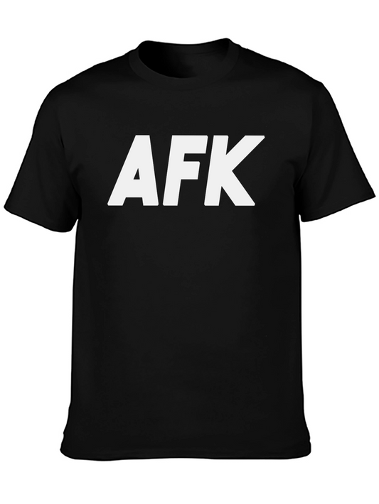 AFK Graphic T-Shirt - Black Cotton Tee