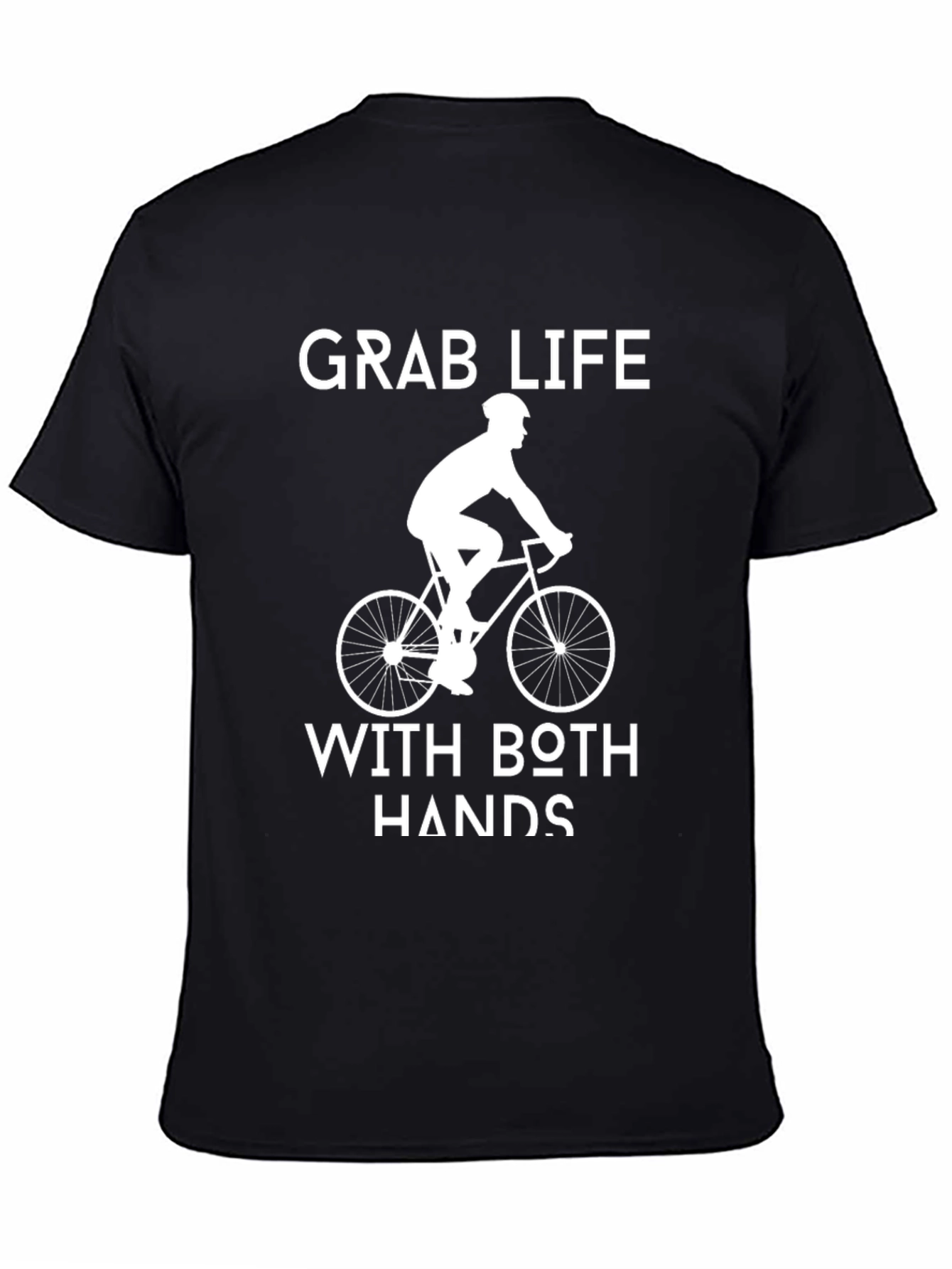 Grab Life Cycling T-Shirt - Ride with Both Hands!