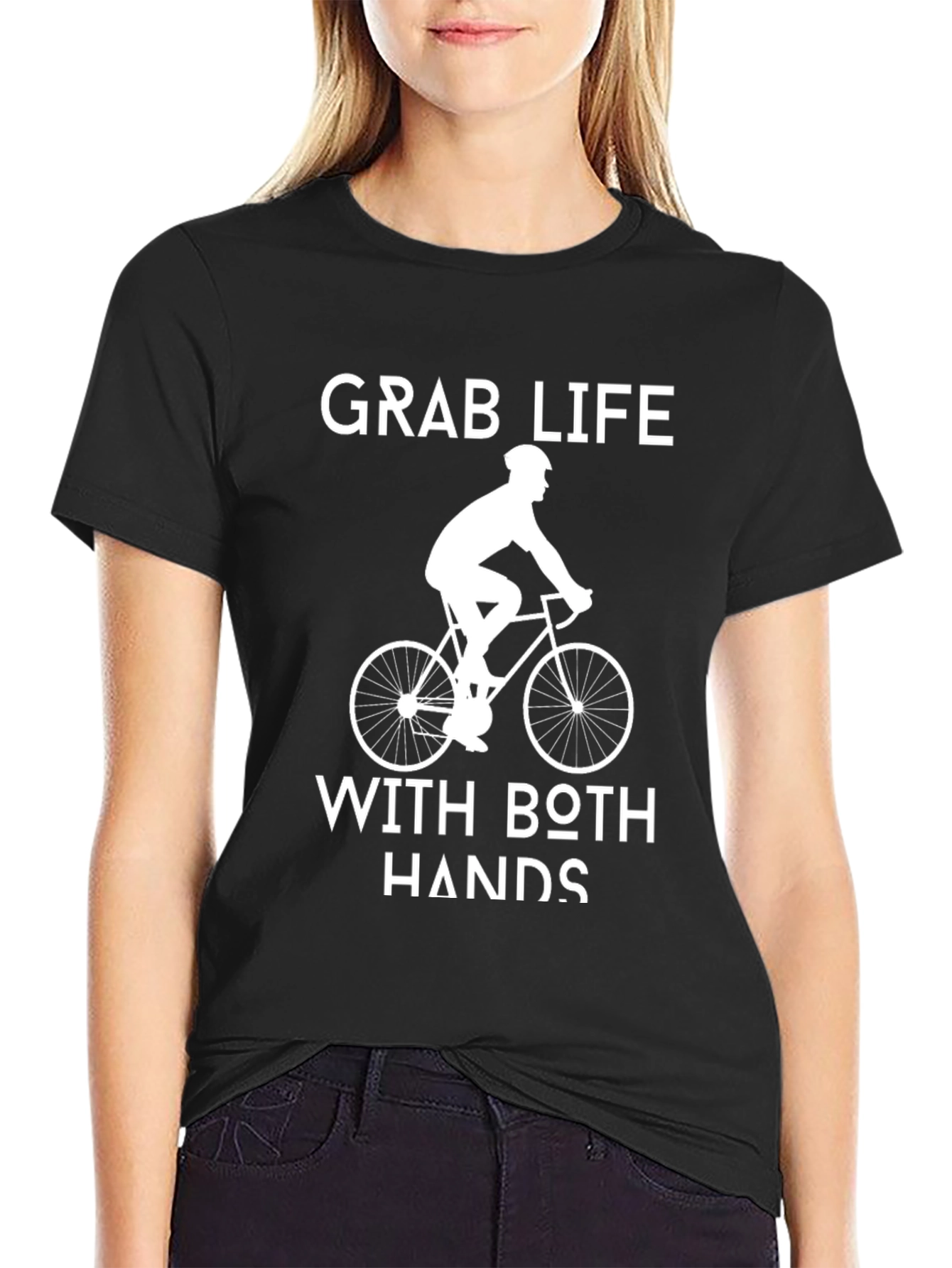 Grab Life Cycling T-Shirt - Ride with Both Hands!