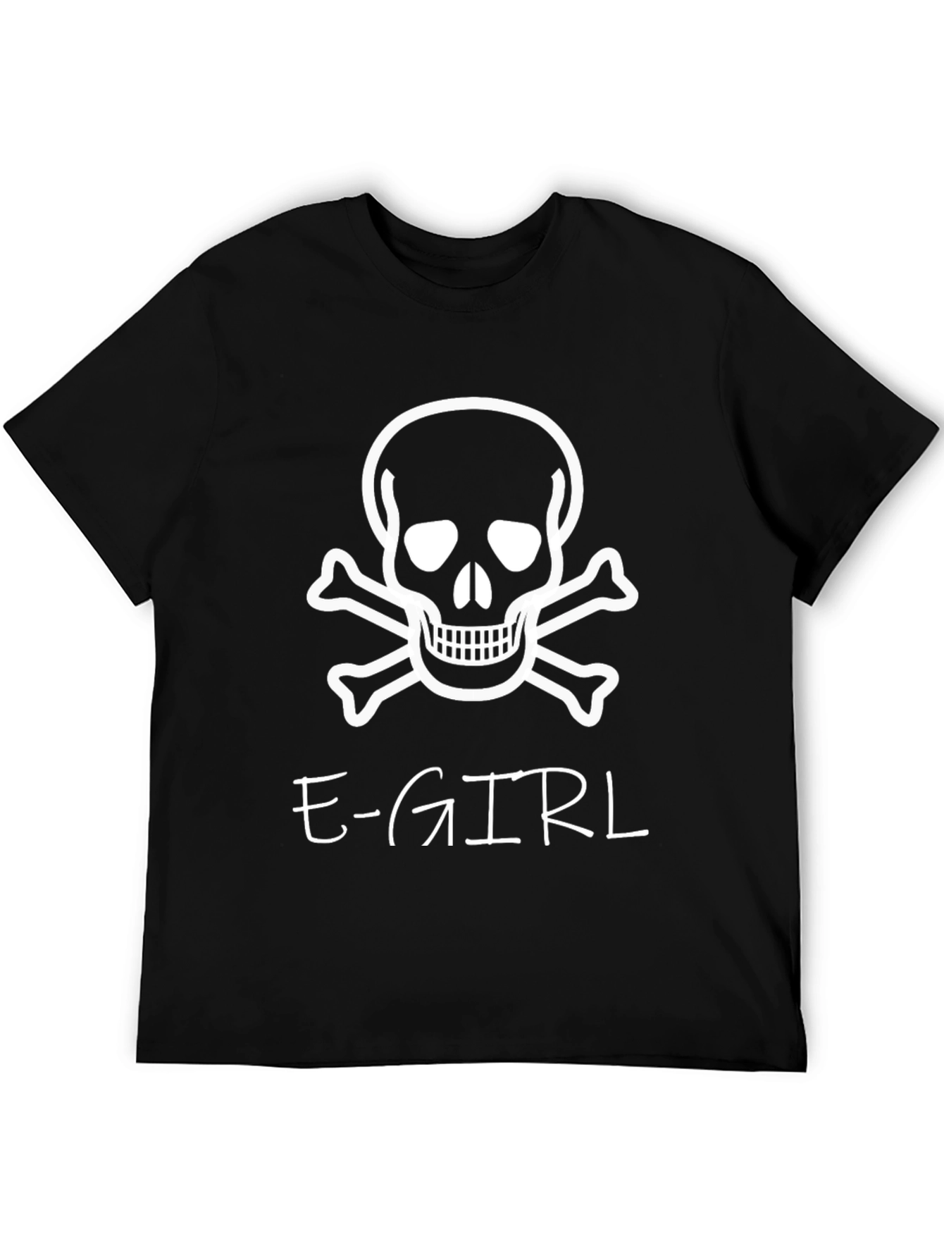 E-Girl Skull Graphic Tee - Edgy Streetwear