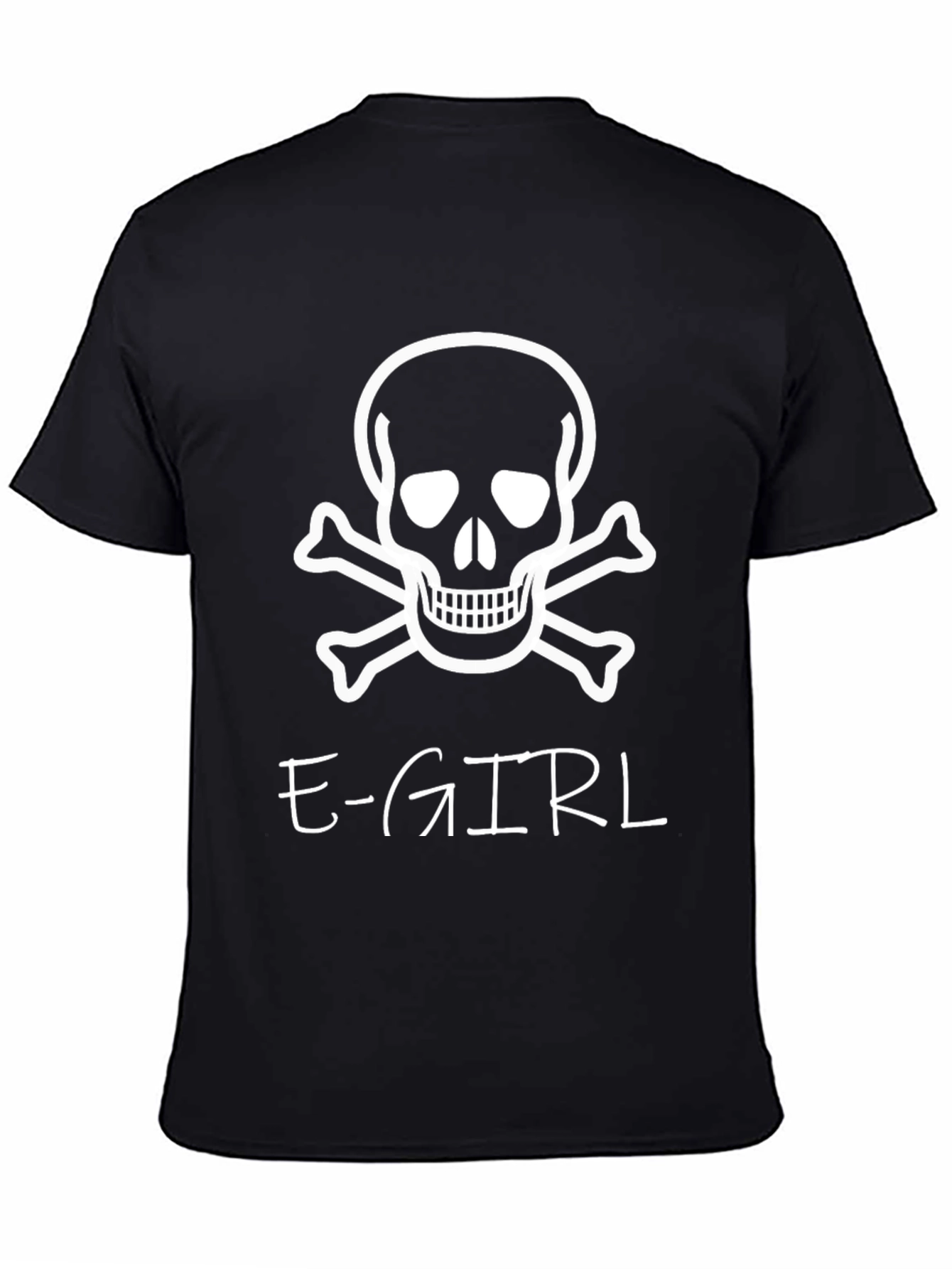 E-Girl Skull Graphic Tee - Edgy Streetwear