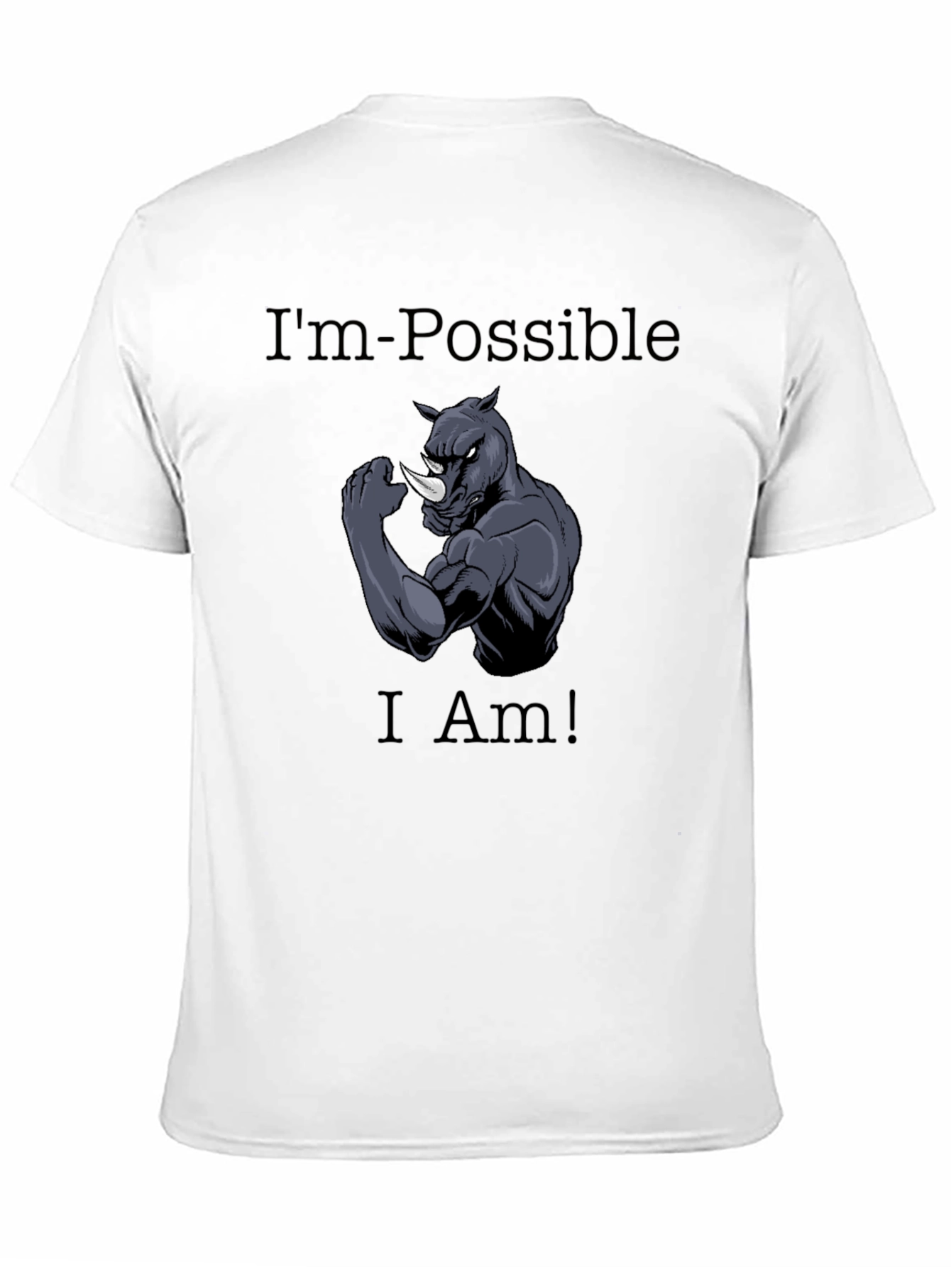 Im Possible Rhino Graphic Tee - Black