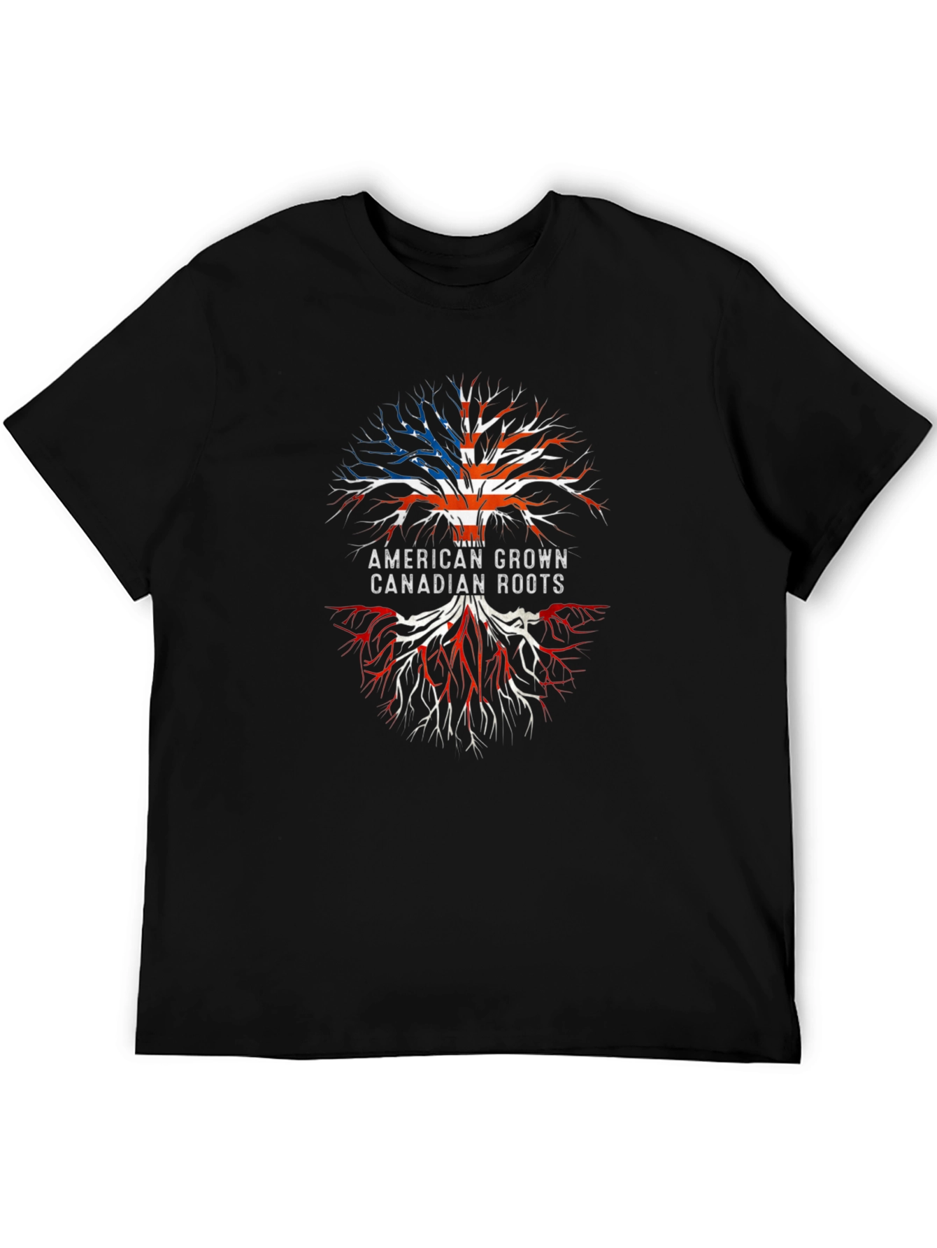 American Grown Canadian Roots Graphic T-Shirt