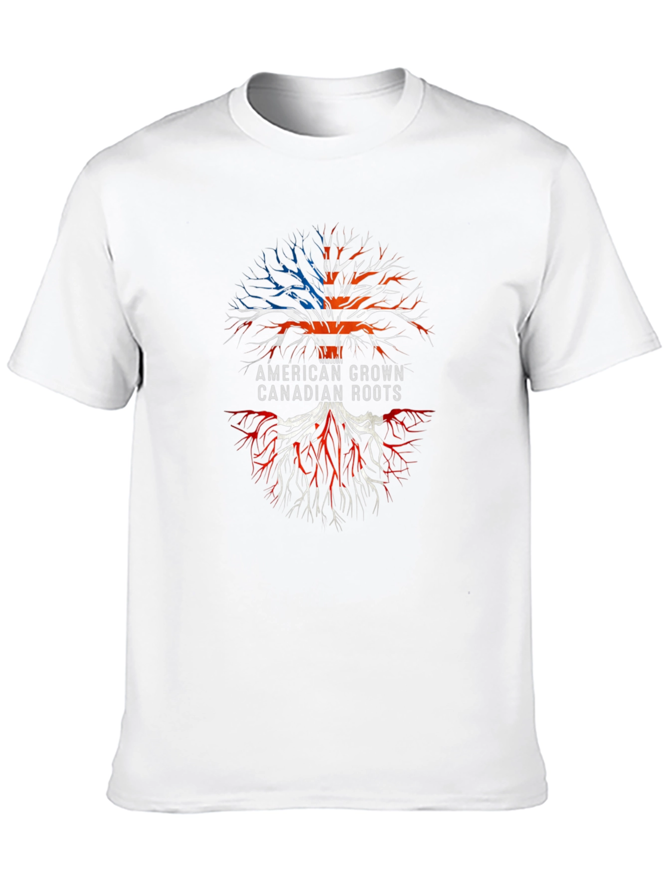 American Grown Canadian Roots Graphic T-Shirt