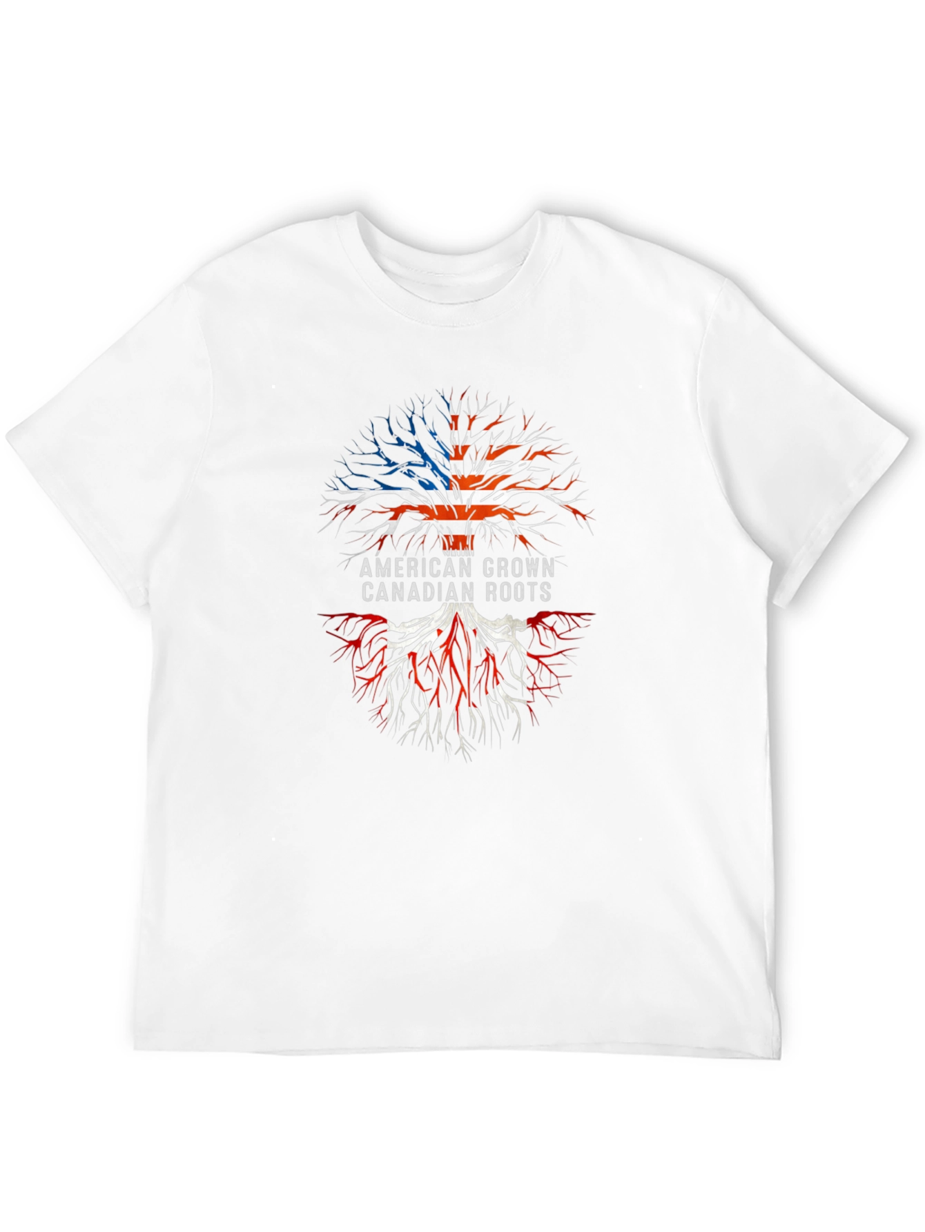 American Grown Canadian Roots Graphic T-Shirt