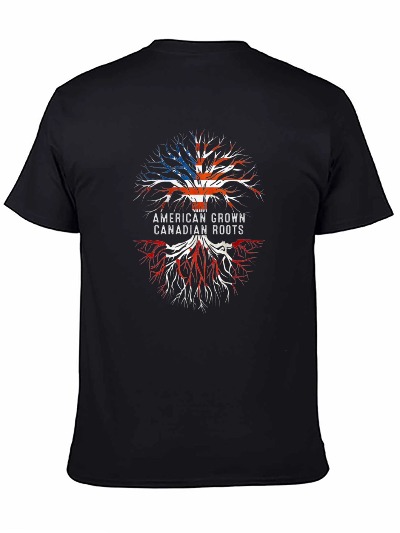 American Grown Canadian Roots Graphic T-Shirt