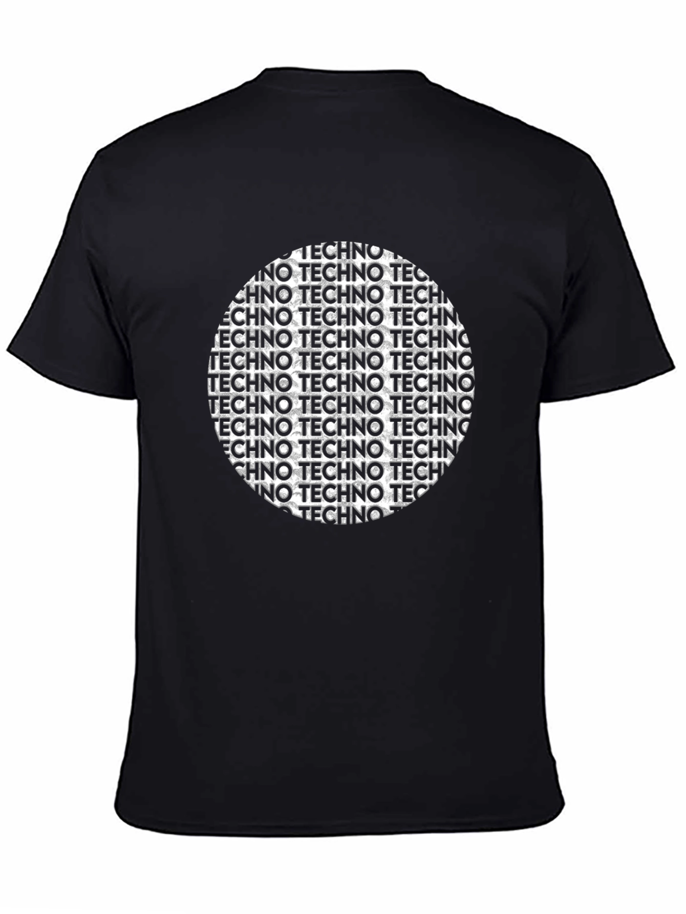 Techno Circle Graphic T-Shirt - Stylish Music Tee