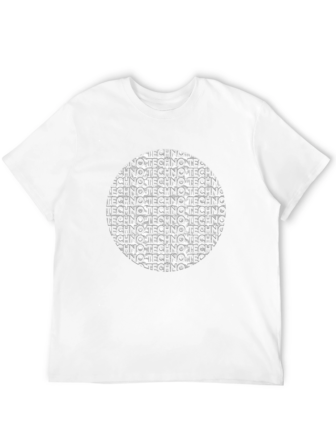 Techno Circle Graphic T-Shirt - Stylish Music Tee