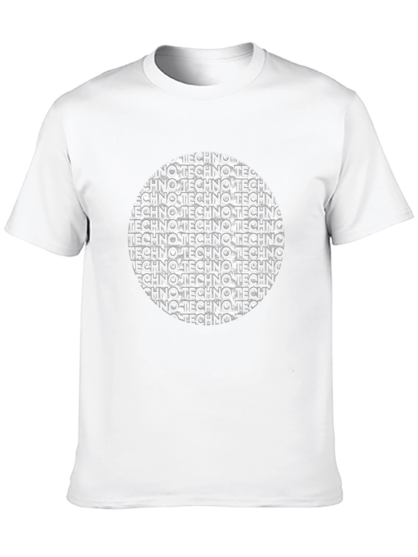 Techno Circle Graphic T-Shirt - Stylish Music Tee